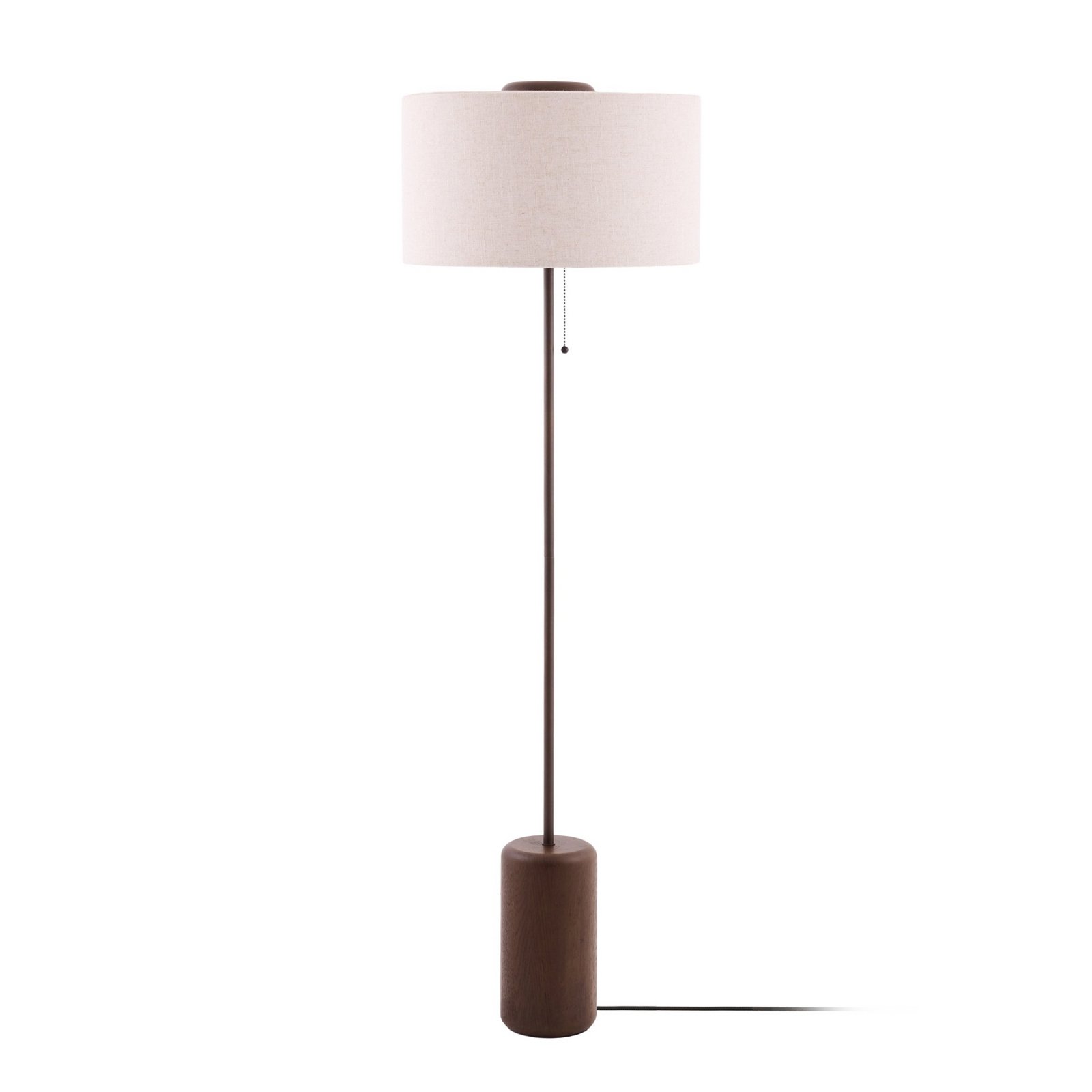 Bosco Stehlampe, creme/braun, Höhe 144 cm - Globen Lighting