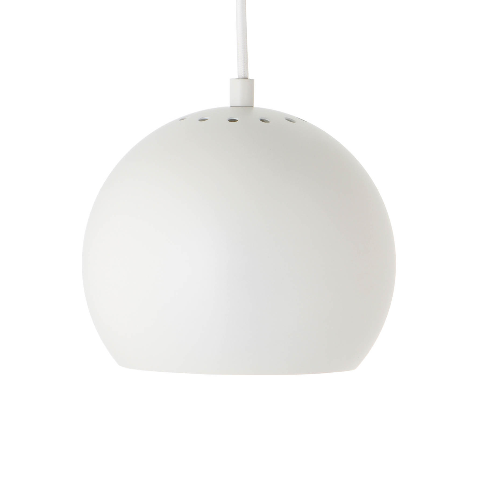 FRANDSEN Ball závesná lampa Ø 18 cm biela matná