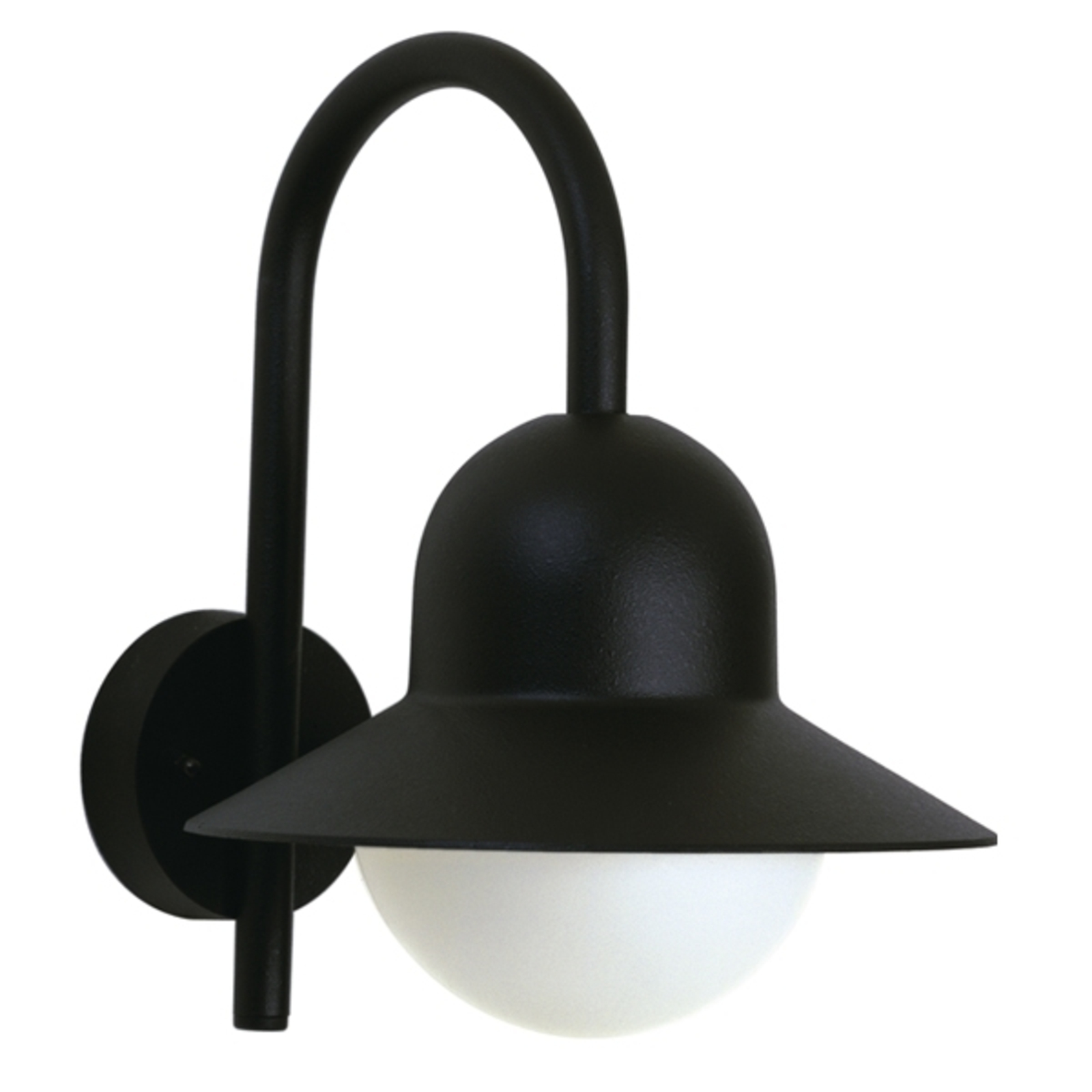 Kültéri fali lámpa 183 egyszerű formában, fekete