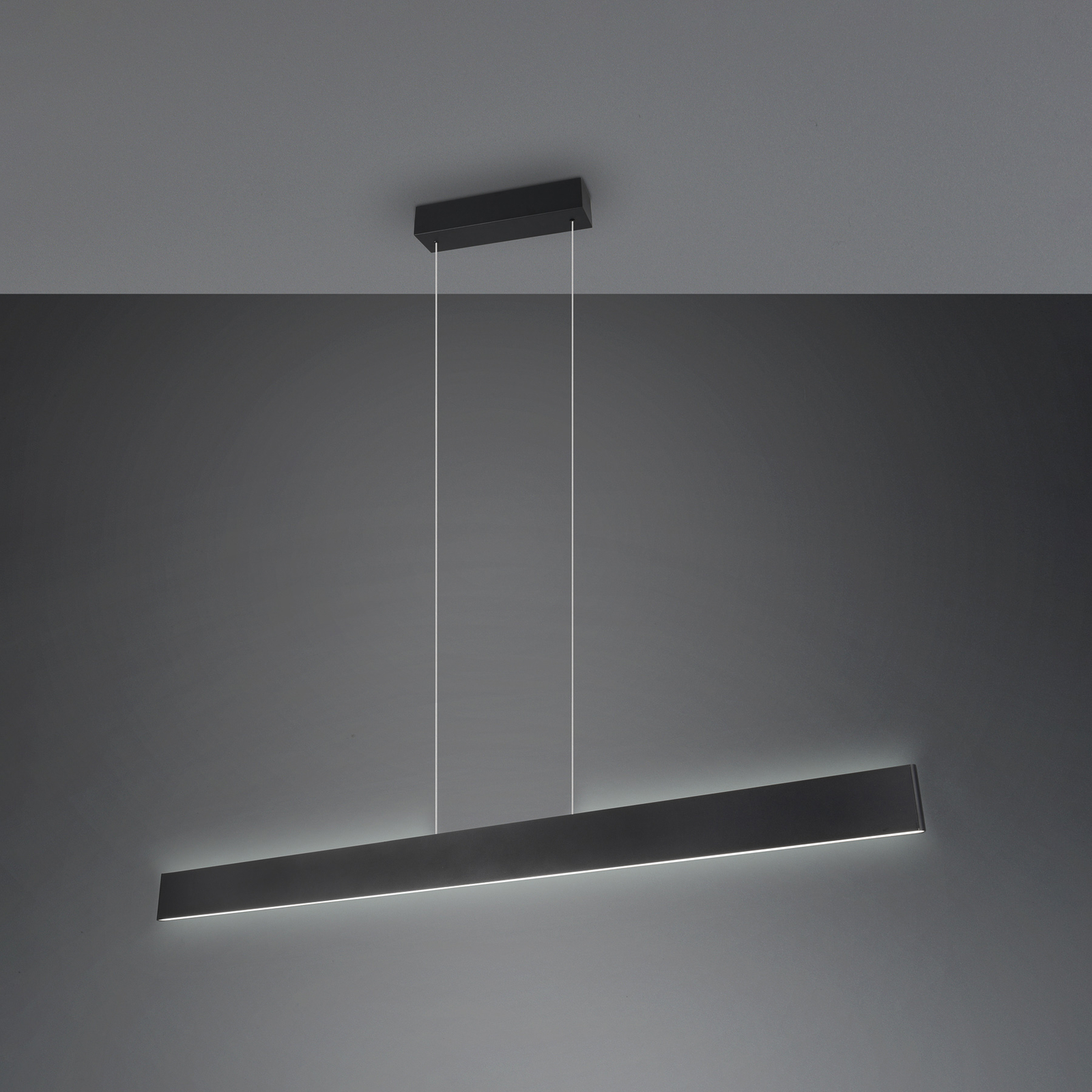 Galway LED pendant light, matt black, up/down, CCT, metal