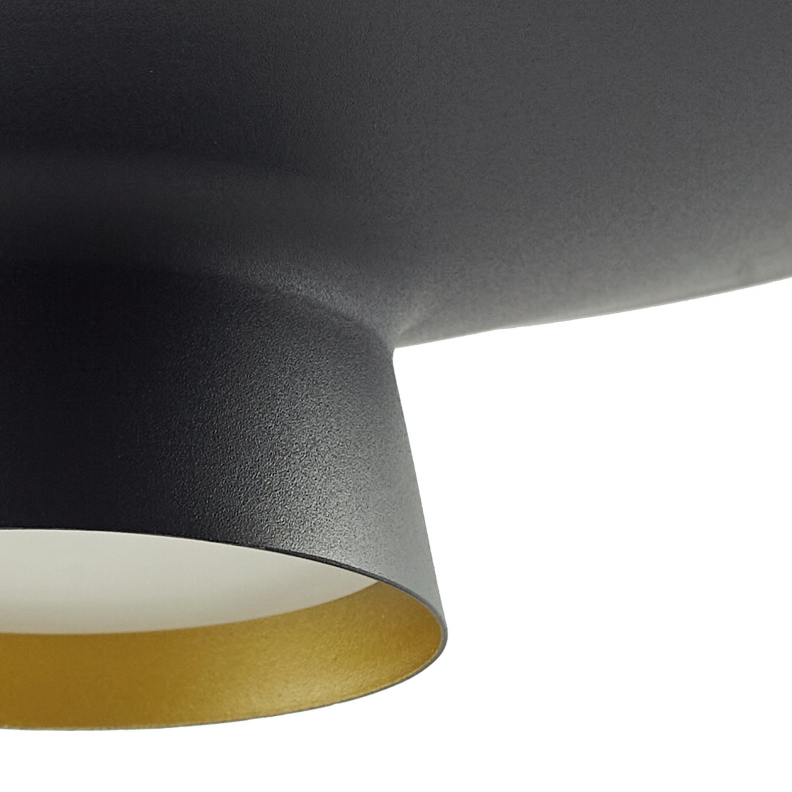 Lámpara colgante Lindby LED Norvind, 2 luces, negra, metal