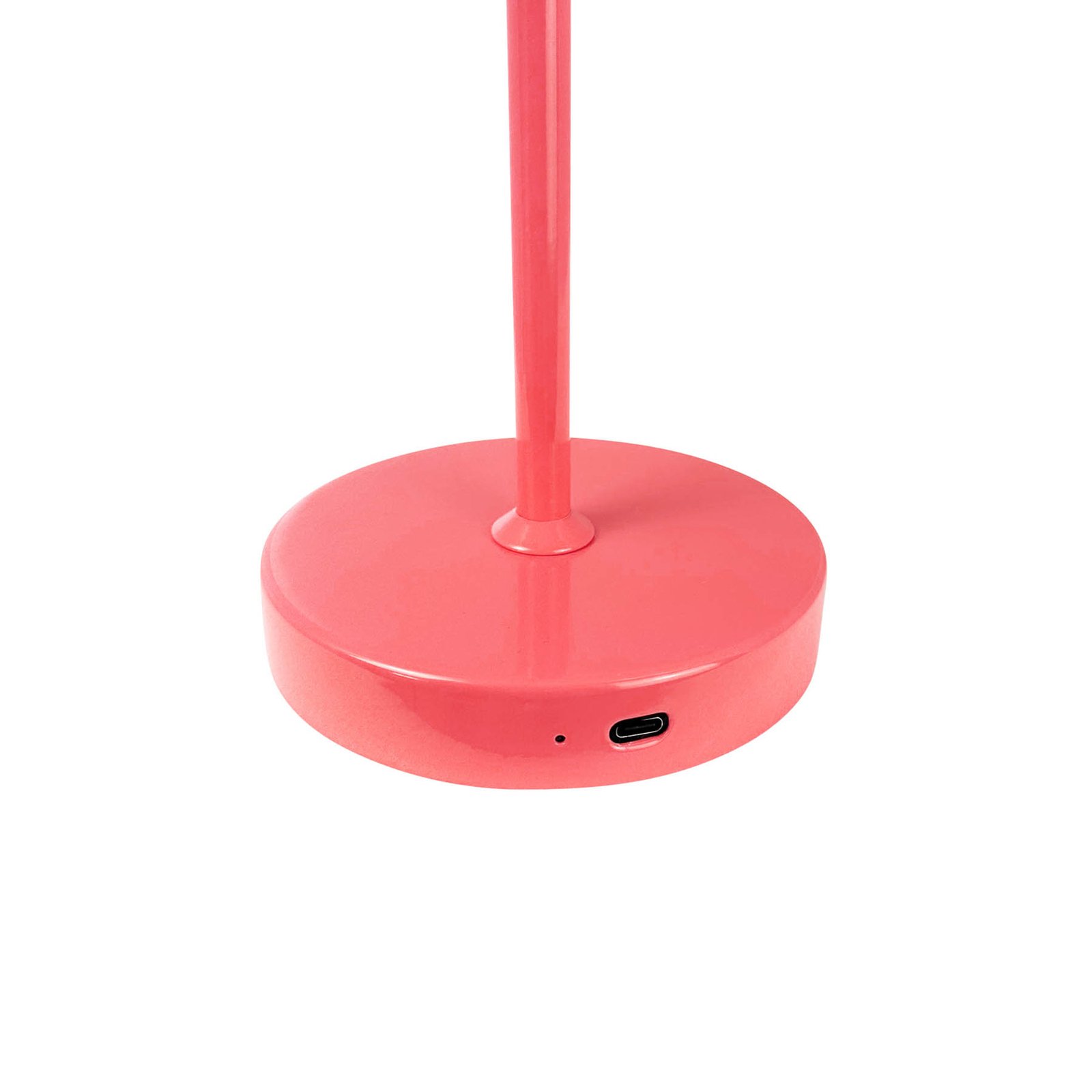 Dyberg Larsen Stockholm Lampe à poser rechargeable, rouge melon