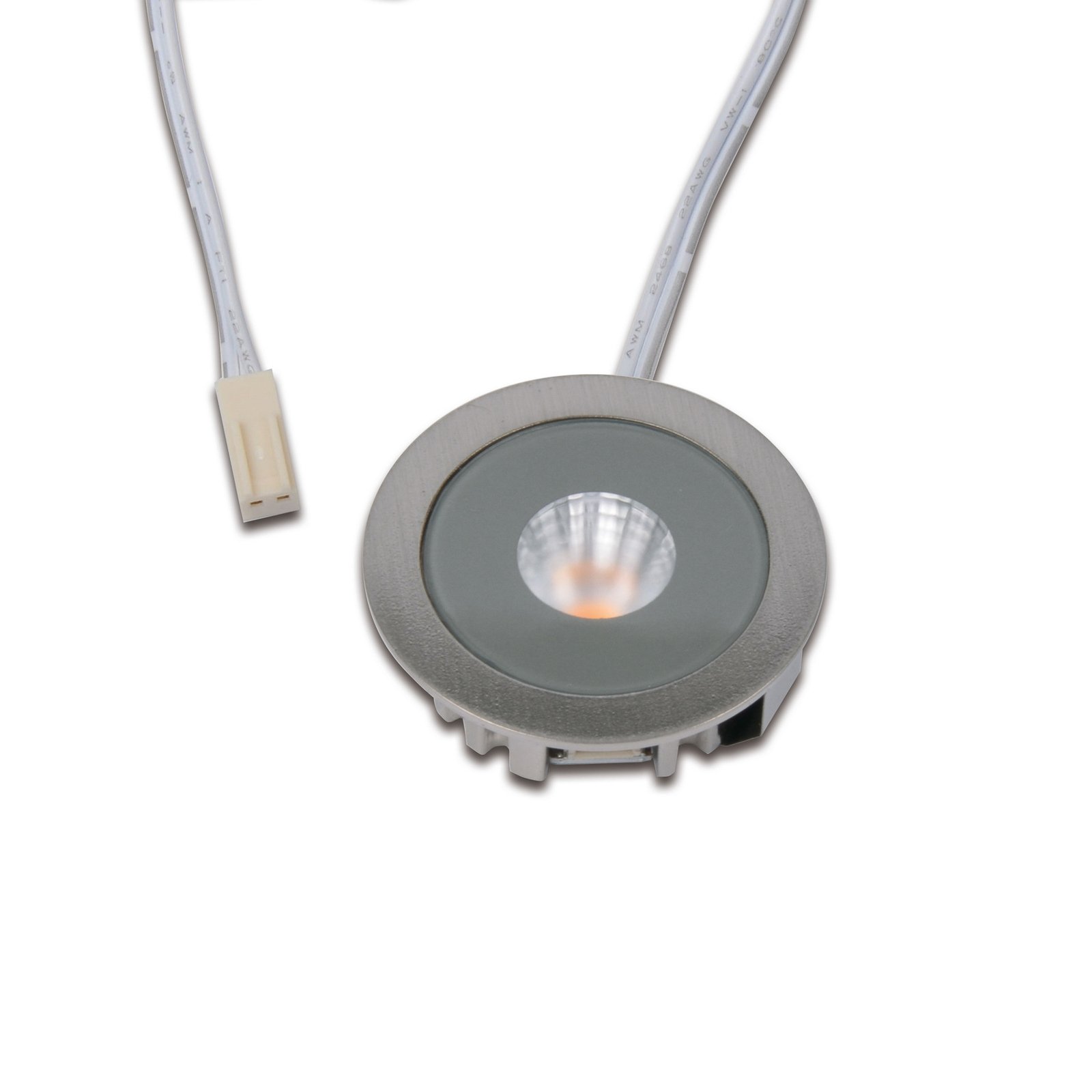 LED-inbouwspot AR 35, 3.000 K Ø 4 cm roestvrij staal aluminium 24 V