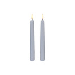 Taper Outdoor LED-stearinljus, 2-pack, höjd 25 cm, vit – Uyuni Lighting