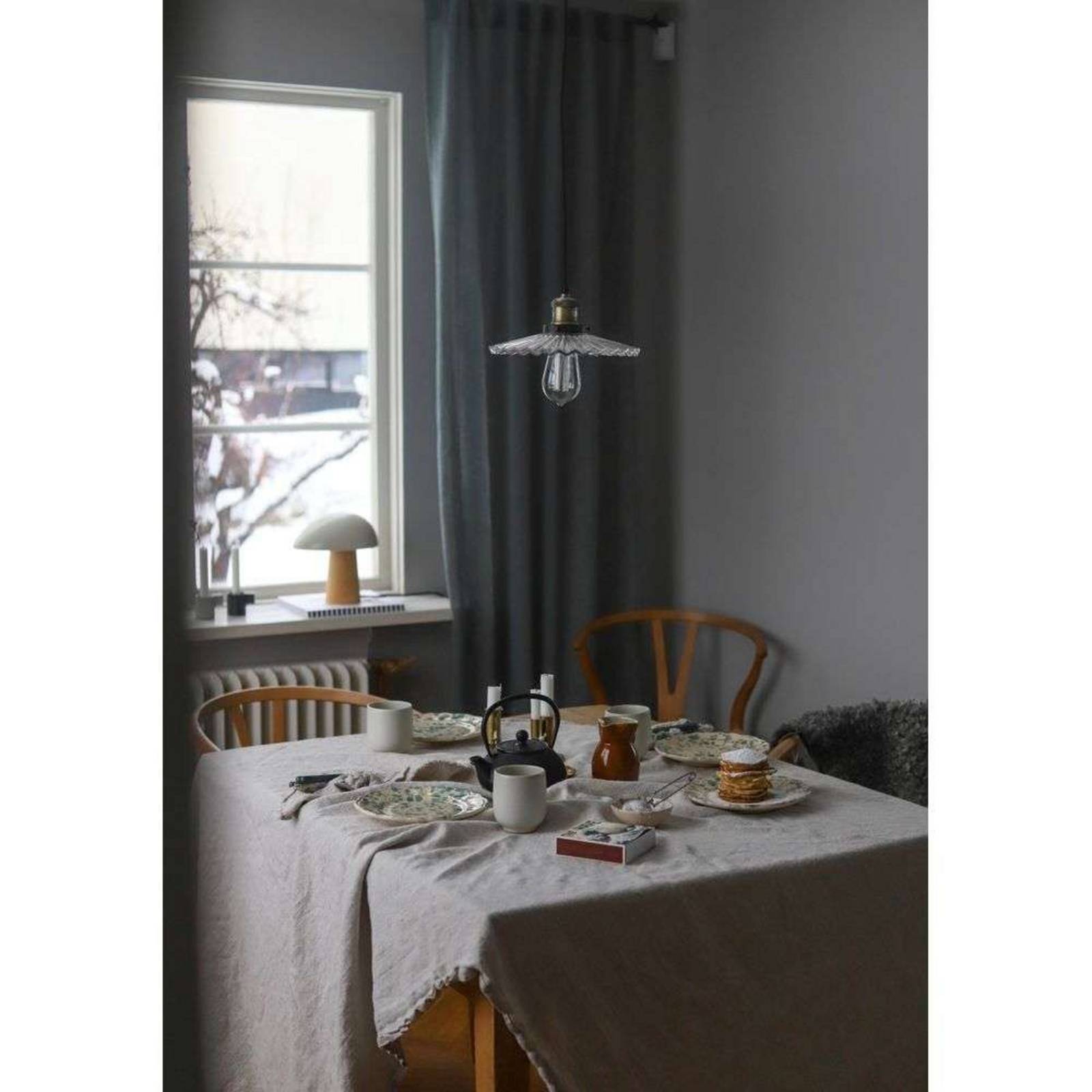 Globen Lighting Pendelleuchte COBBLER, klar, Ø 25 cm günstig online kaufen