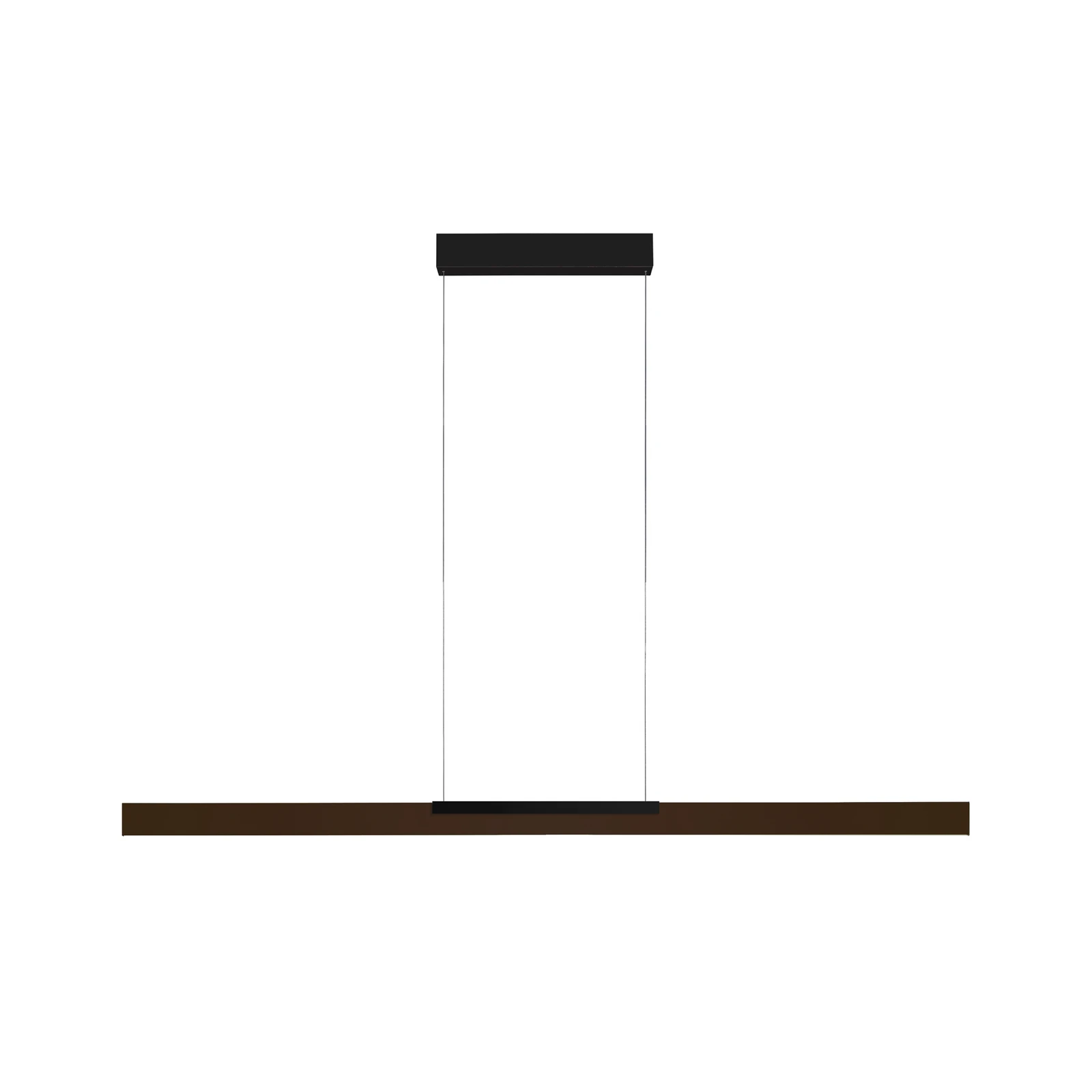Bopp LED-Hängelampe Nano 2.0, Länge 140 cm, bronze/schwarz