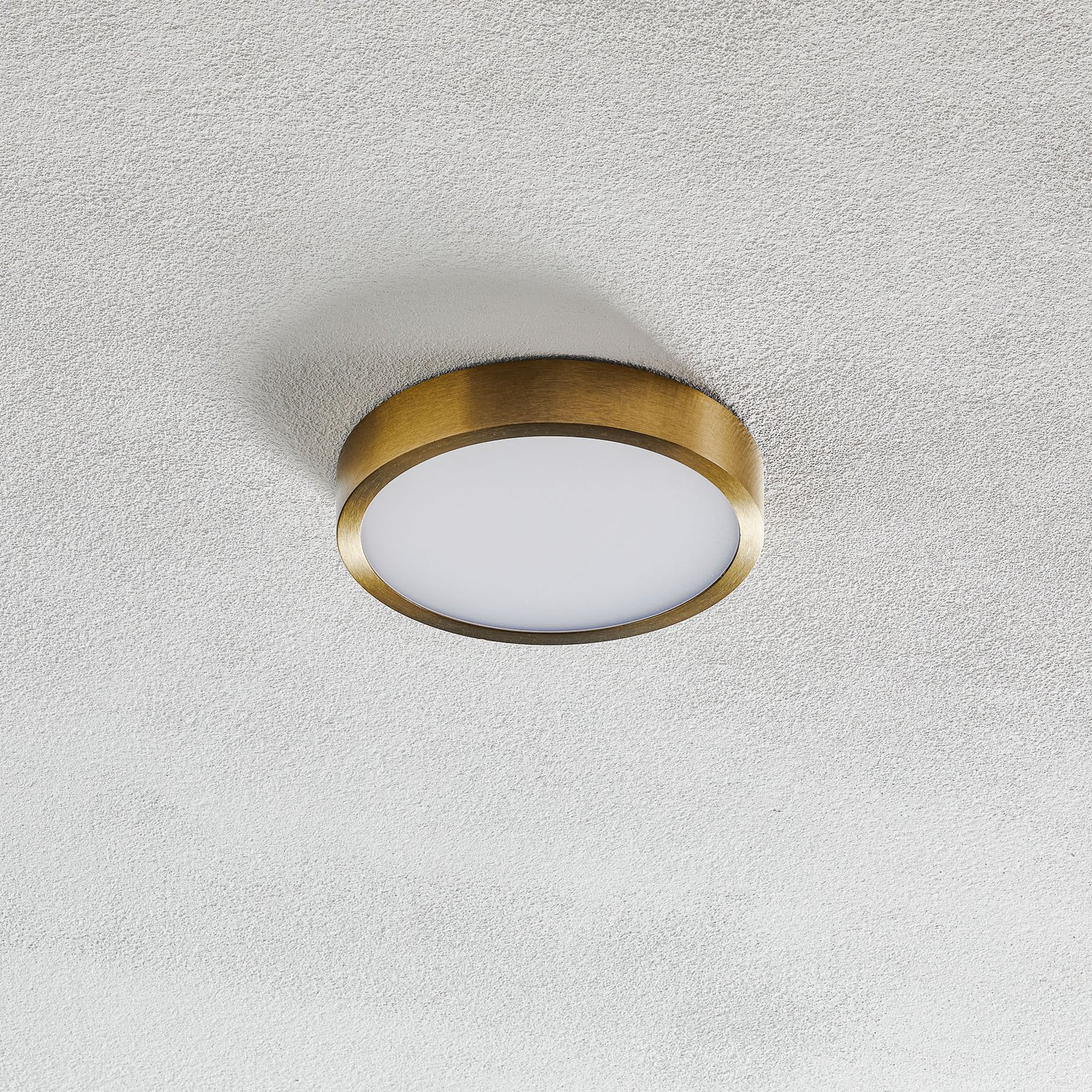 Bully LED ceiling light with a patina look, 14 cm
