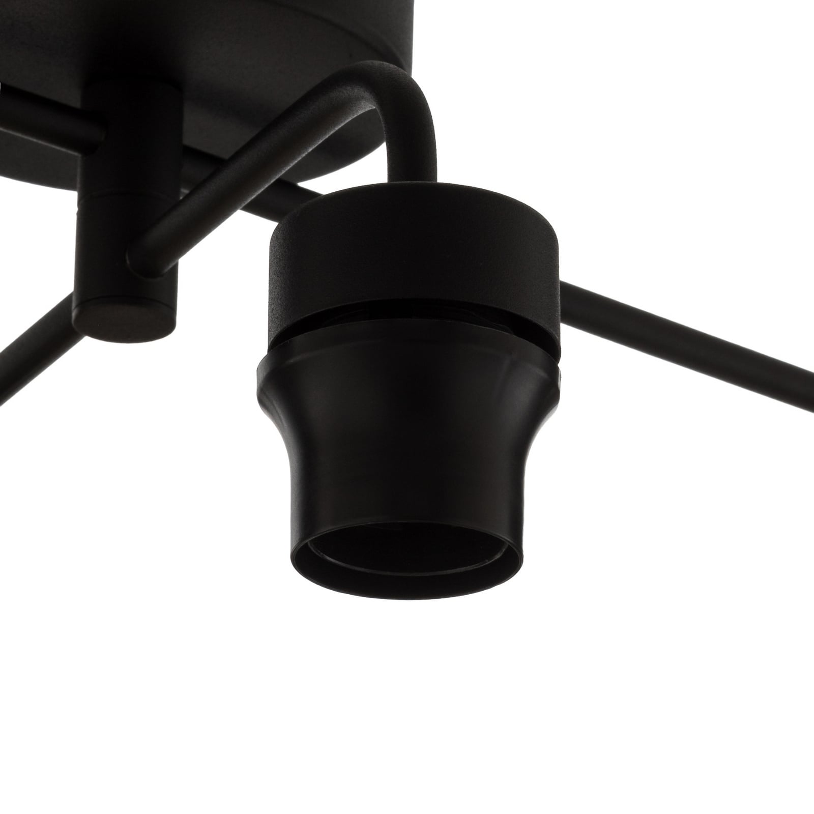 Deckenlampe Cubus vierflammig klar/bernstein/grau Deckenlampe Cubus vierflammig klar/bernstein/grau