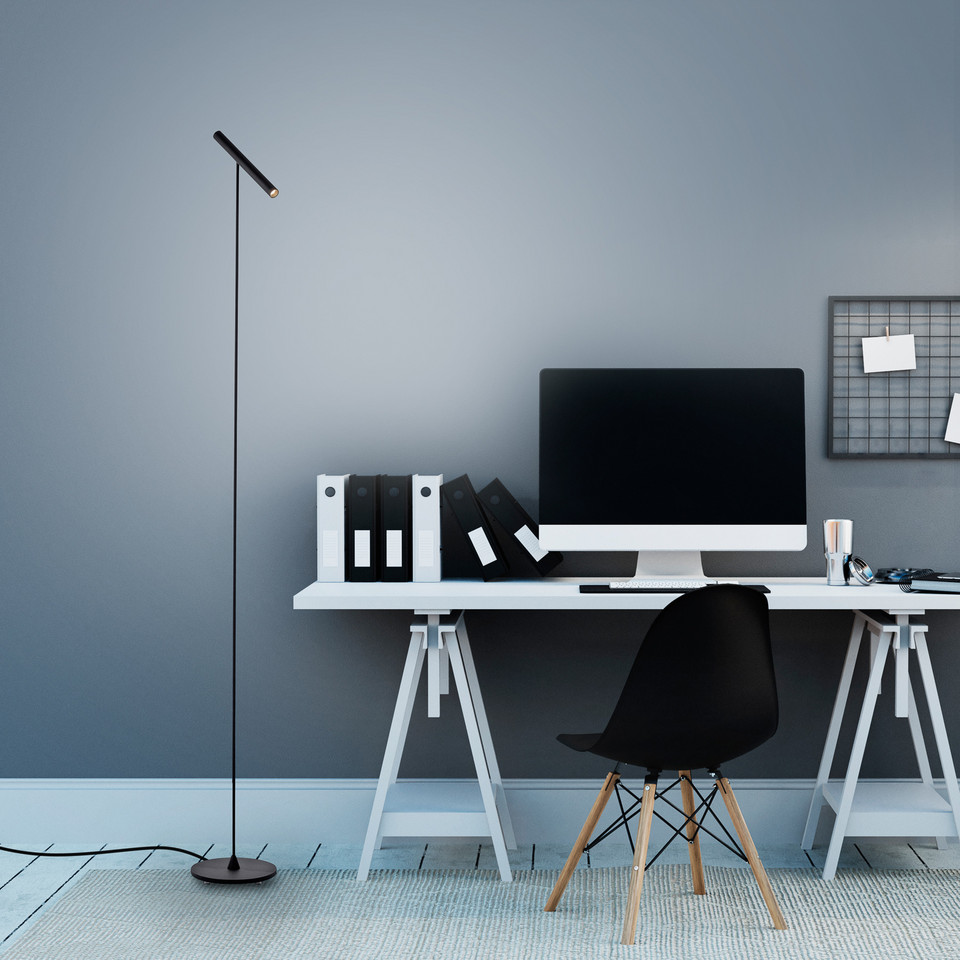 Pure Tutua LED-golvlampa, svart från Pure