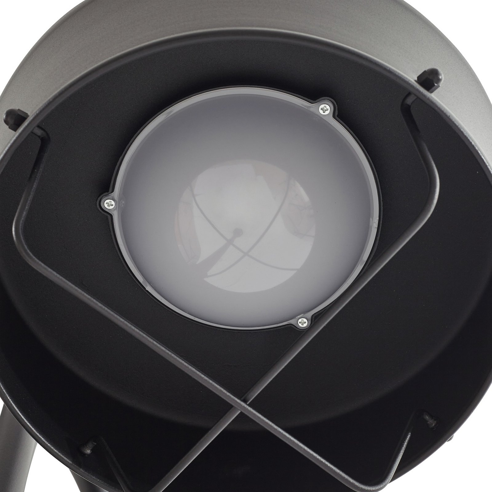 Prios LED välisvalgusti Thorus, 204 cm, must, 3-valgusti, IP44
