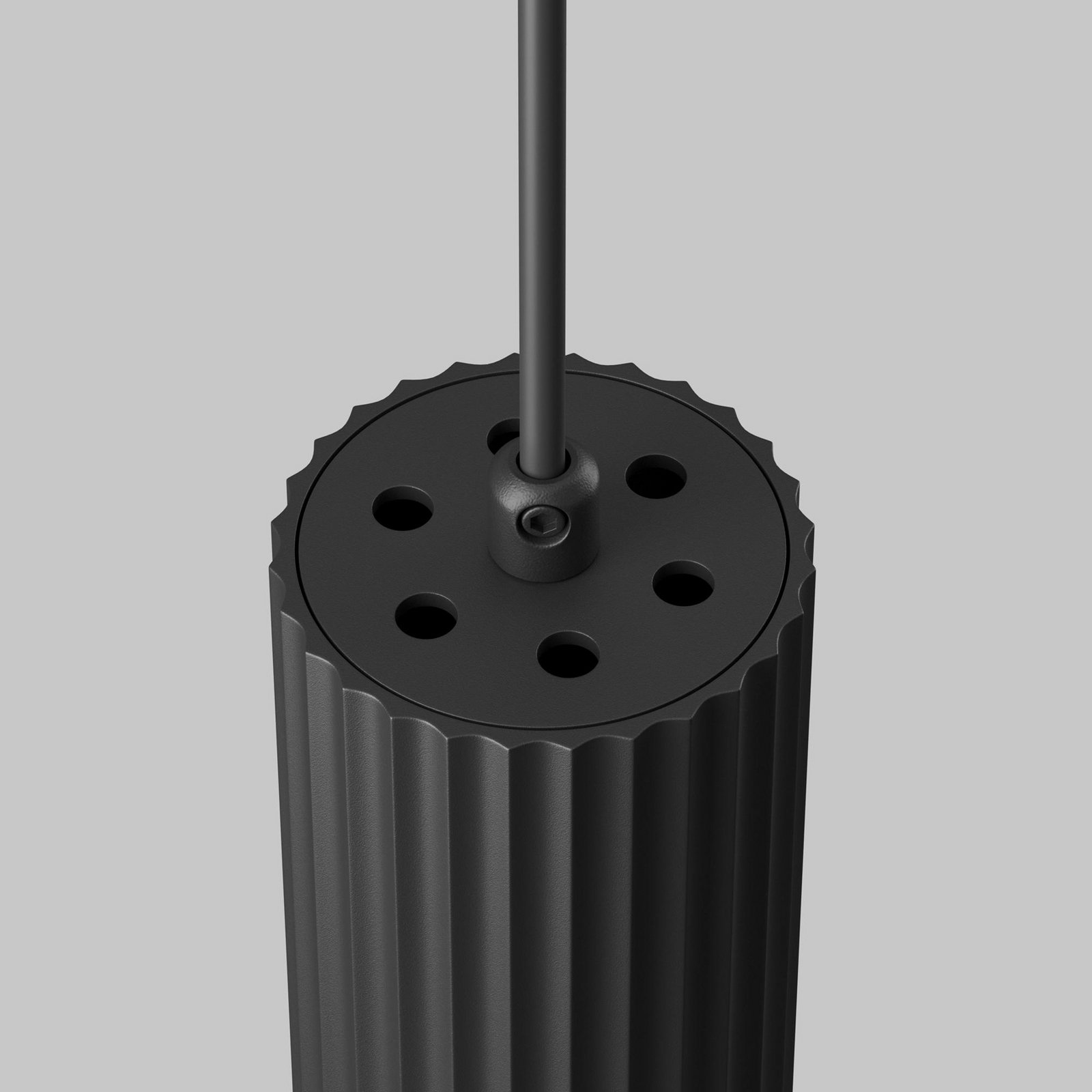 Żyrandol Calipso, czarna, Ø 5,6 cm, metal, GU10