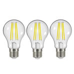 LED-Filament E27 5W 2.700K 1060 lm klar 3er-Set