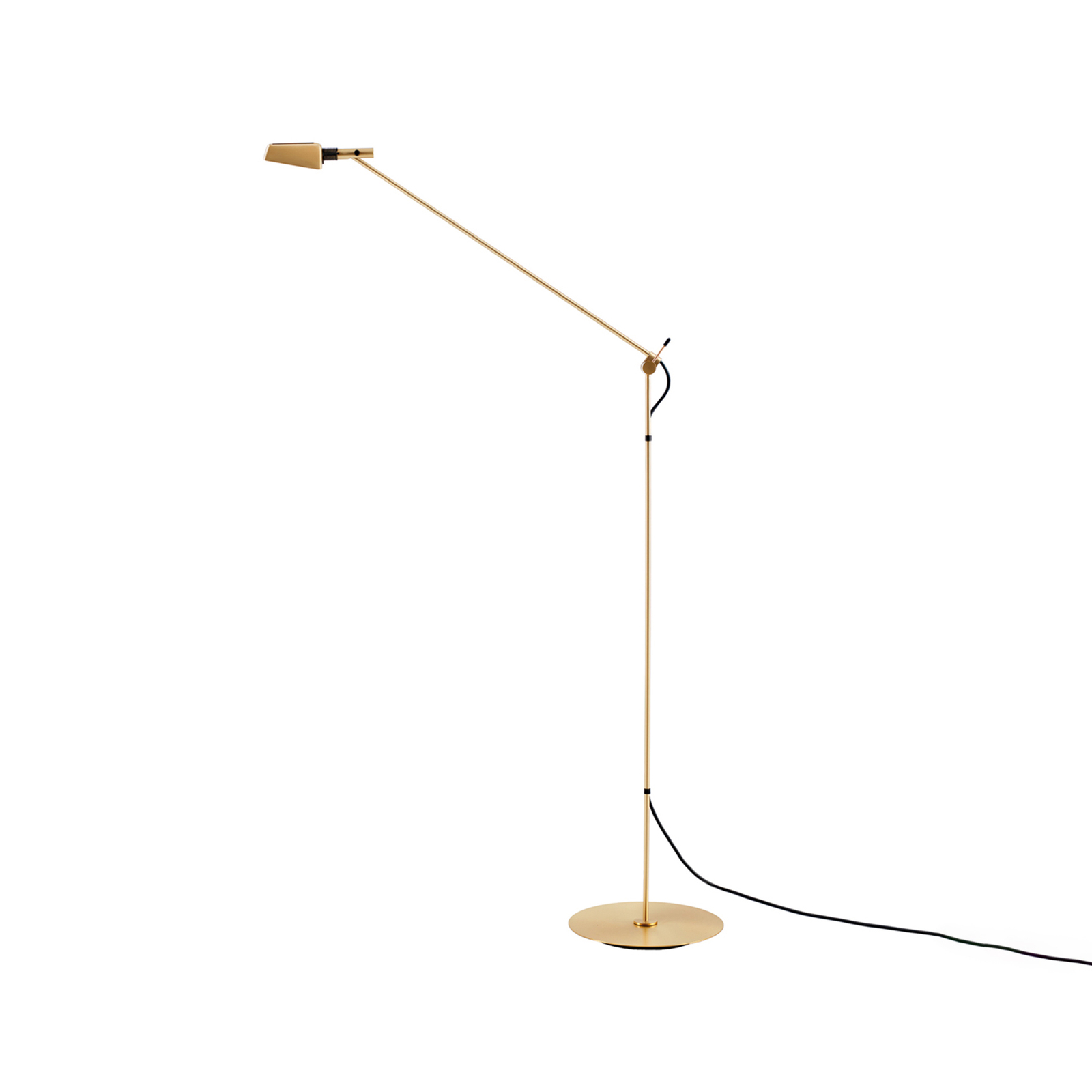 Tema LED floor lamp, adjustable, gold