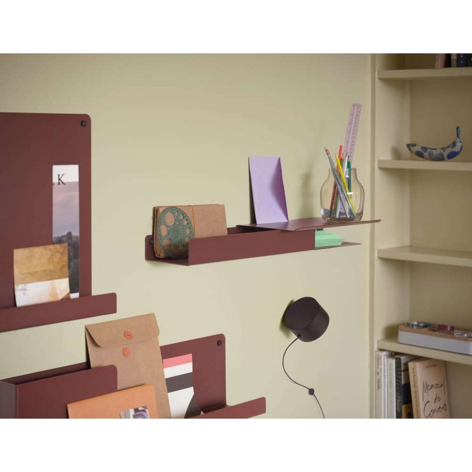 Folded Shelves 63x16,5 Deep Red - Muuto