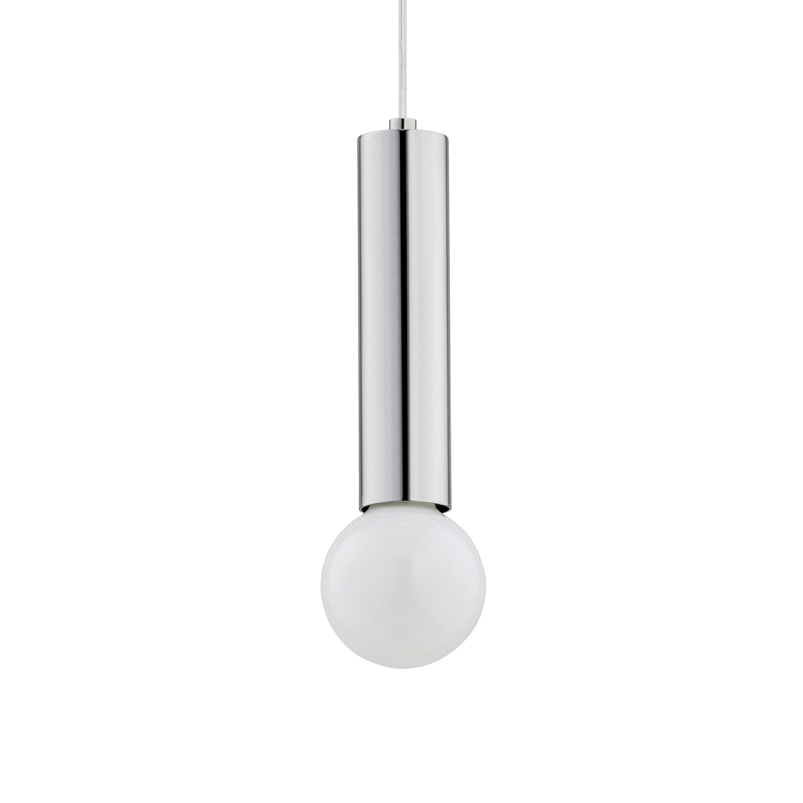 Jazz pendant light, one-bulb, chrome