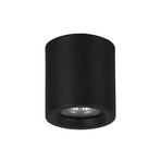 Laelamp Biscotto, mattmust, Ø 9,5 cm, metall, IP44