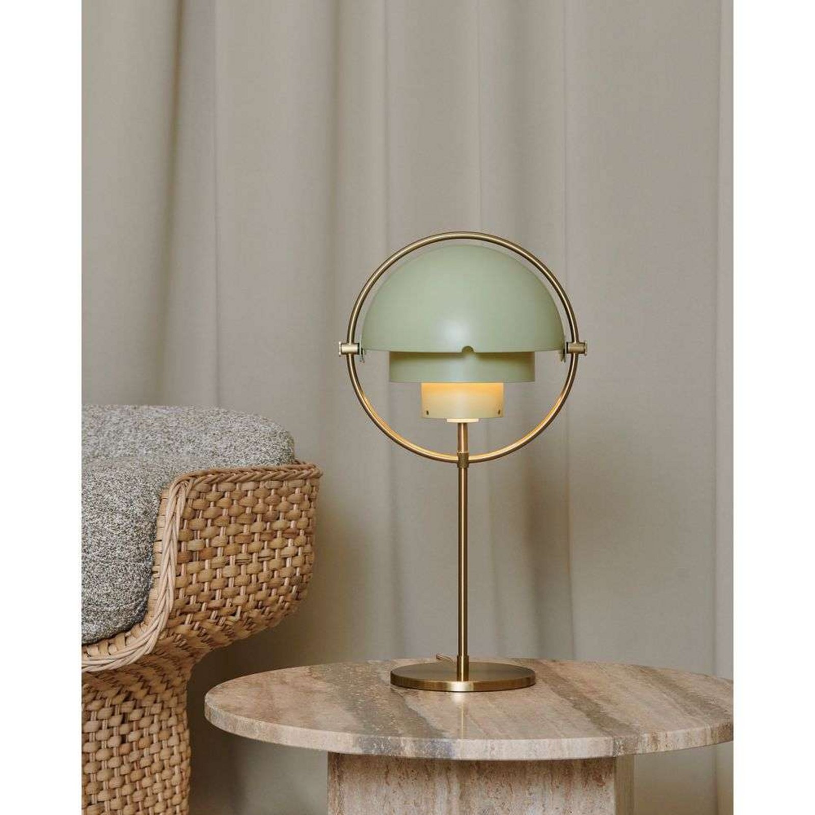 Multi-Lite Lampă de Masă Brass/Desert Sage - GUBI