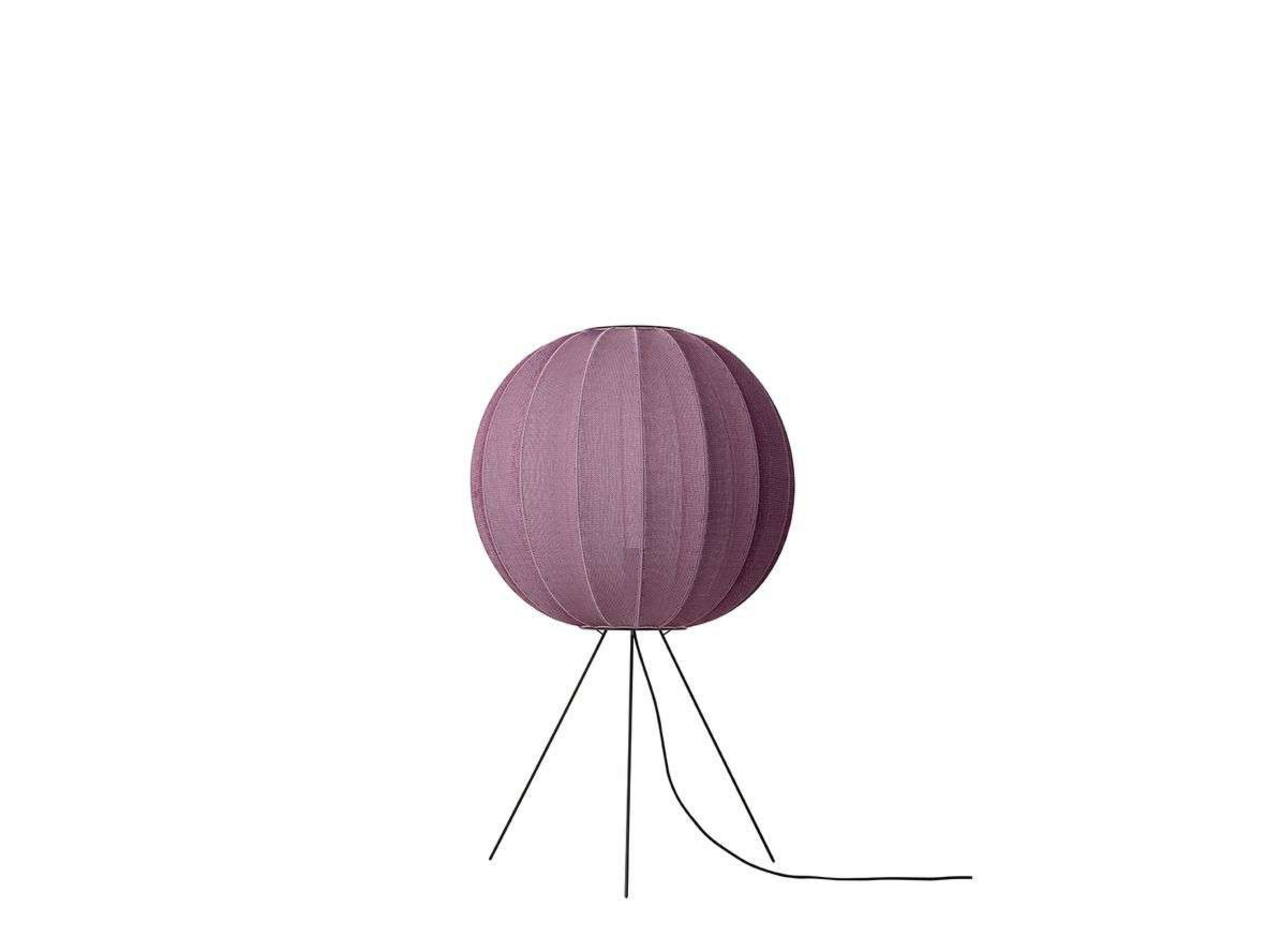 Knit-Wit 60 Lampadaire Rond Moyen Burgundy - Made By Hand