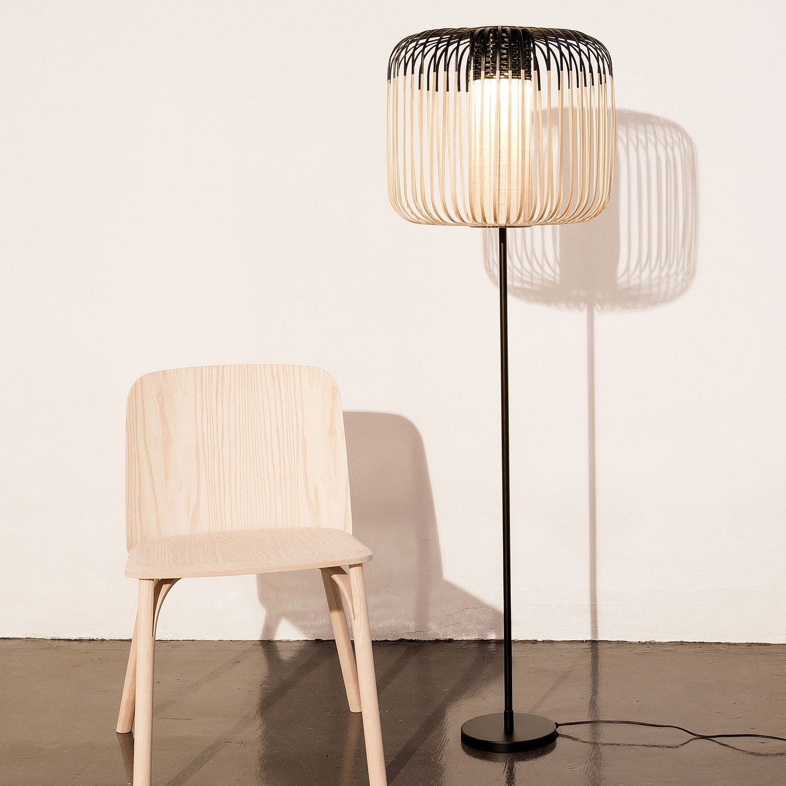 Bamboo Lattiavalaisin Black - Forestier