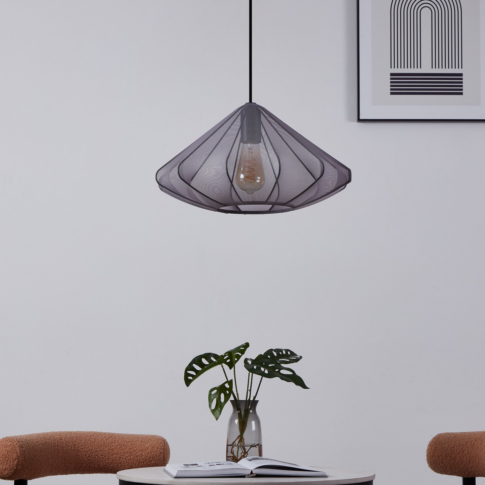 Obesek Dolwen, črna barva, Ø 42,5 cm Obesek Dolwen, črna barva, Ø 42,5 cm