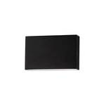 Aplique de exterior Egger LED Flatbox negro 11x7 cm aluminio