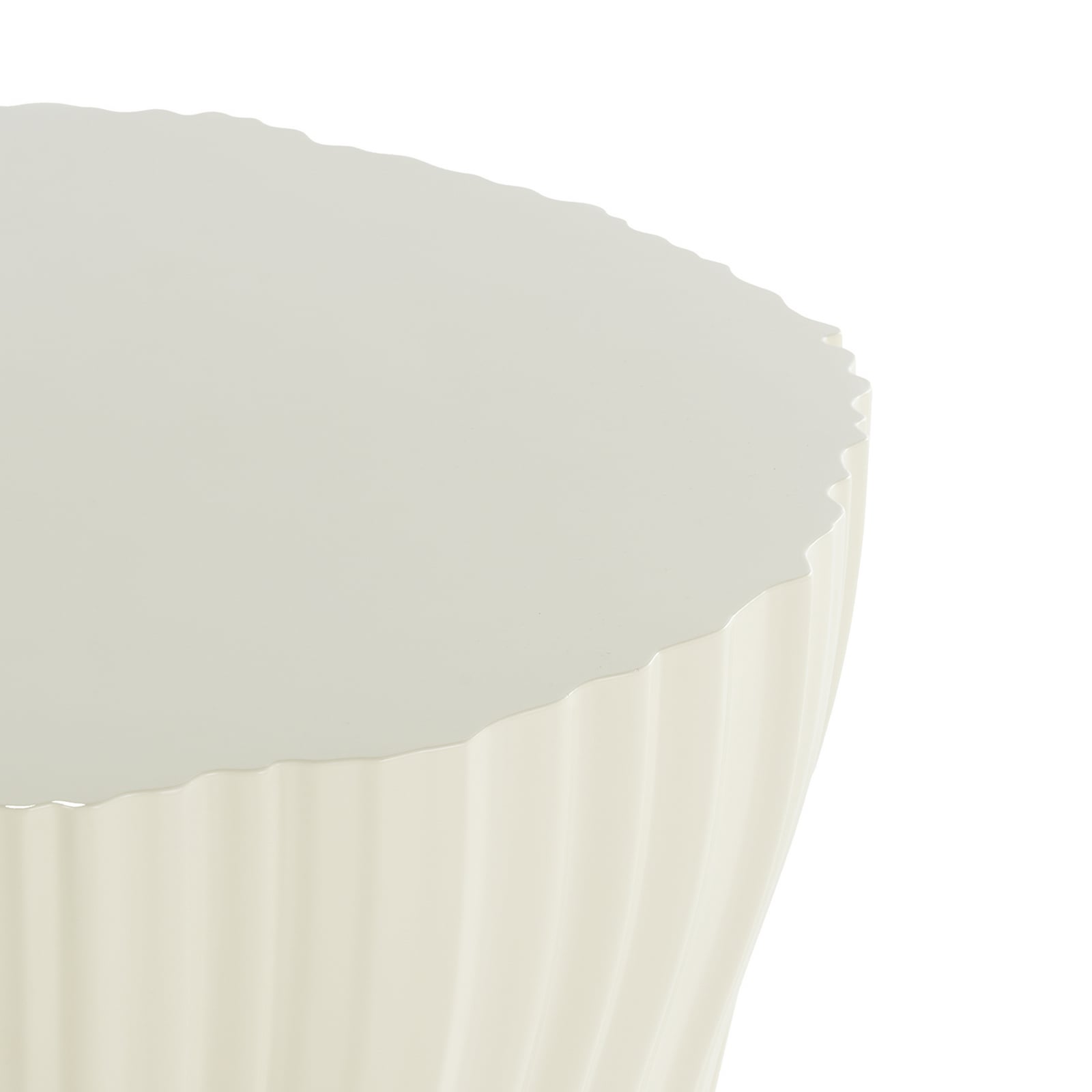 Corteza side table, cream, height 36 cm - Kartell