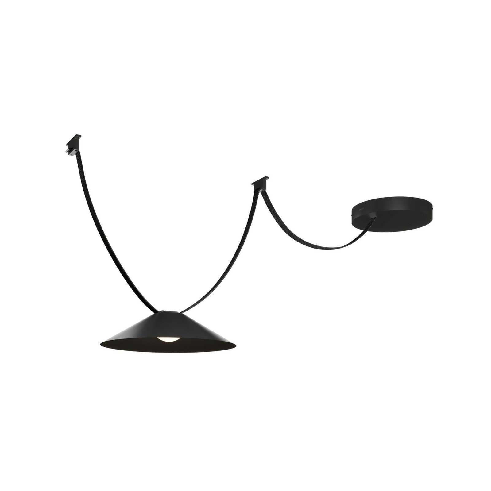 Paulmann ULine Kit de démarrage Cone, noir, longueur de sangle 5 m