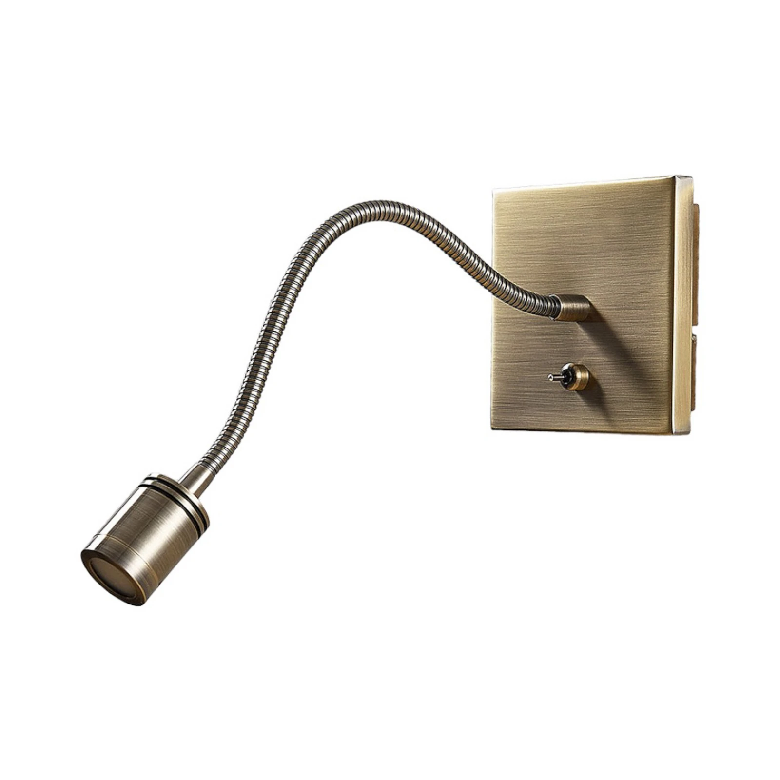 Lampada a LED a parete Mayar, ottone, metallo, lampada da lettura, 11cm