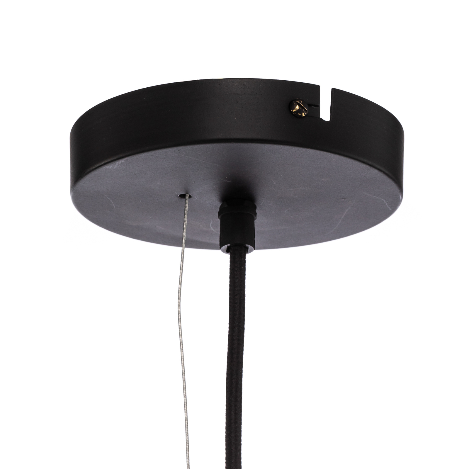 Lampada a sospensione Lindby Eldric, nero, ferro, Ø 45 cm