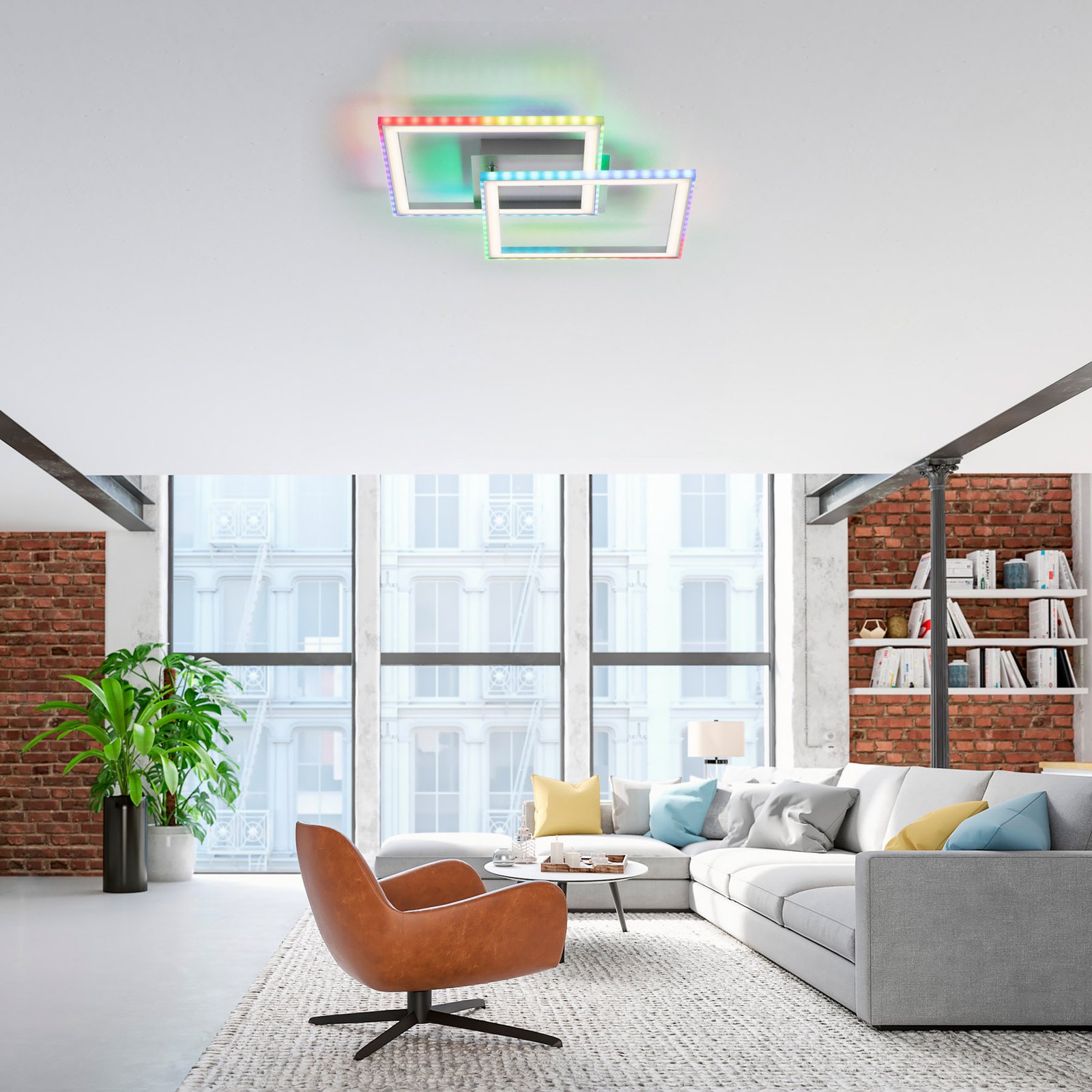 LED ceiling light Felix60, 44.5x44.5cm