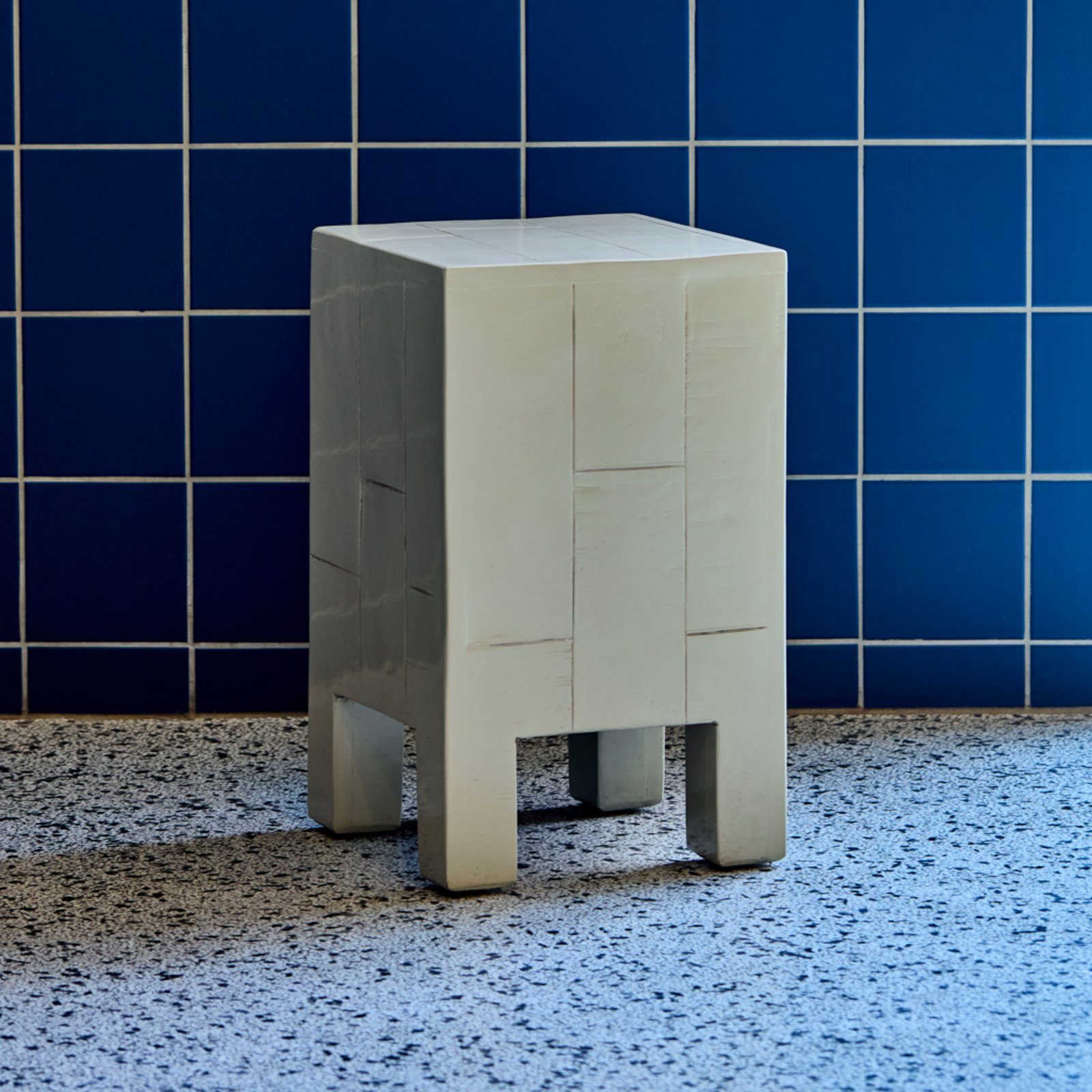 Brick konferenčný stolík pieskovo hnedý drevo 50 cm - House Doctor