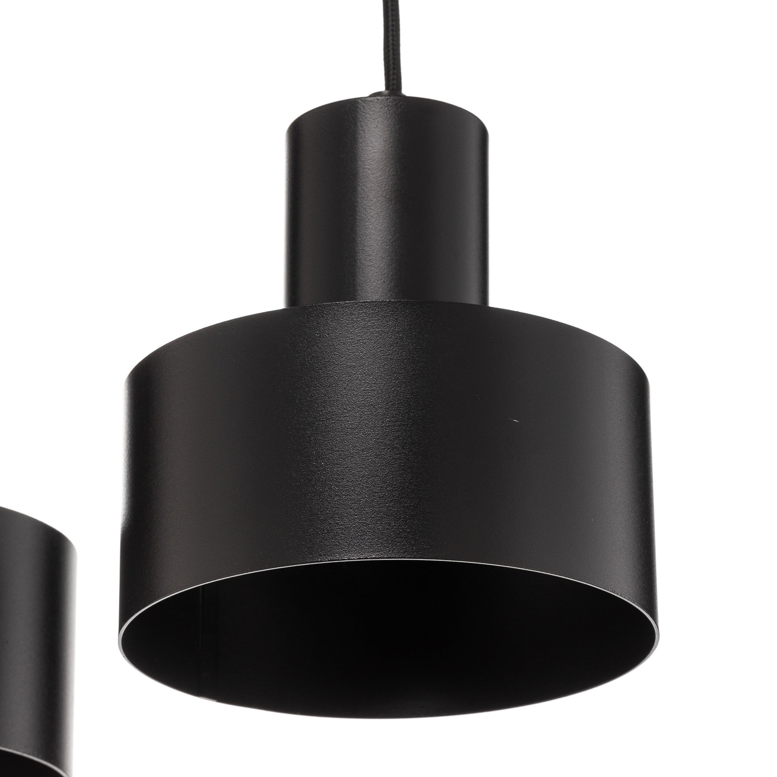 Rif 4 hanglamp, linear 4-lamps, zwart