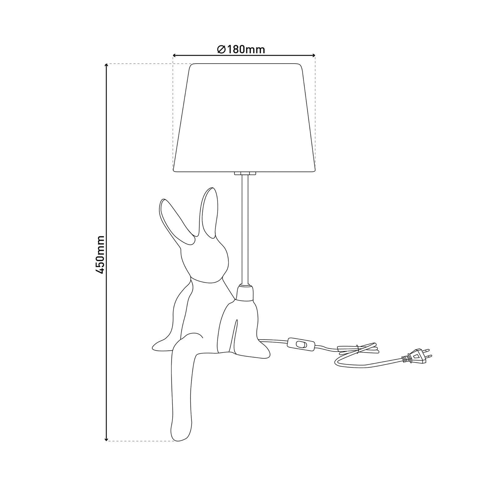 Stolní lampa Helge, stříbrná, keramika/látka, výška 45 cm