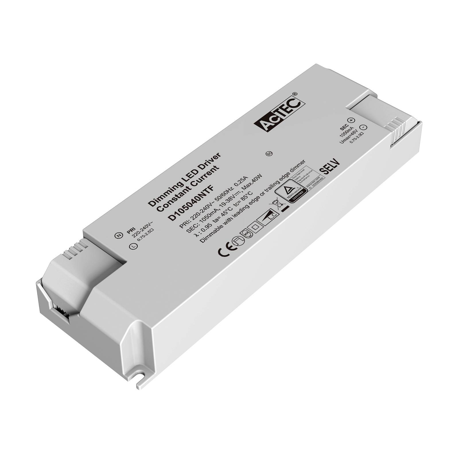 AcTEC Triac LED-drivdon CC max. 40W 1.050mA