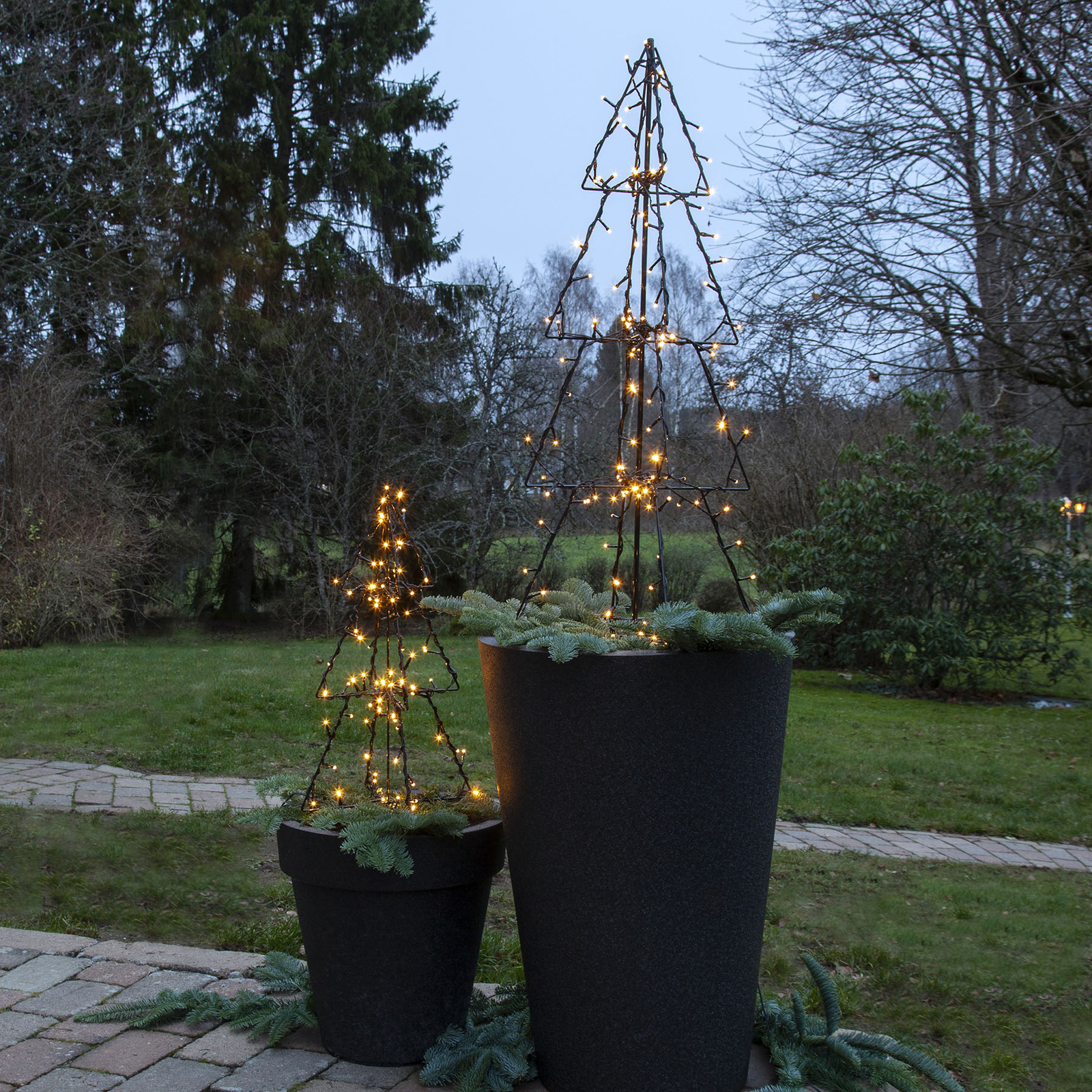 LED udendørs dekoration Light Tree Foldy, højde 50 cm