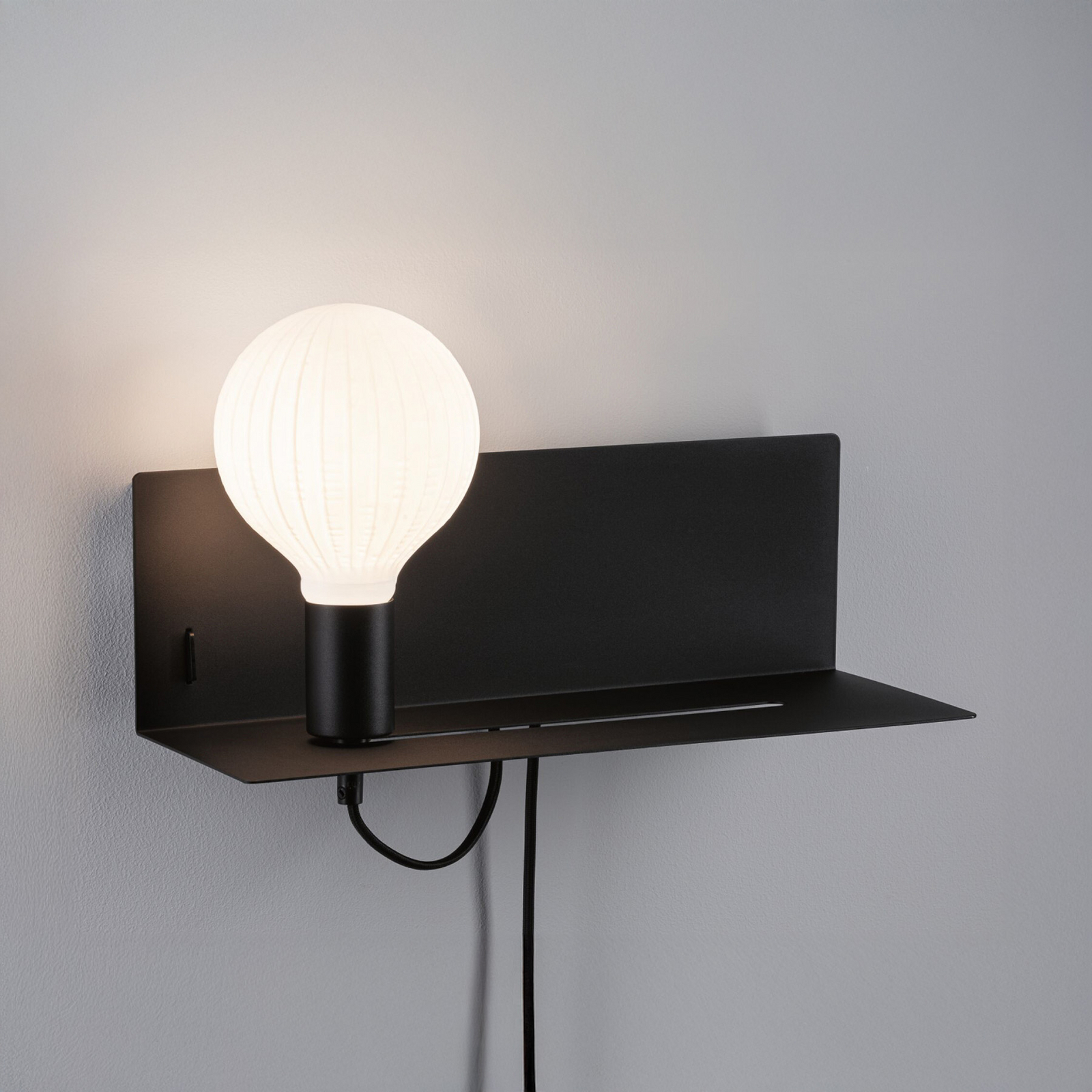 Nástenné svetlo Devara matná čierna - Paulmann Nástenné svetlo Devara matná čierna - Paulmann