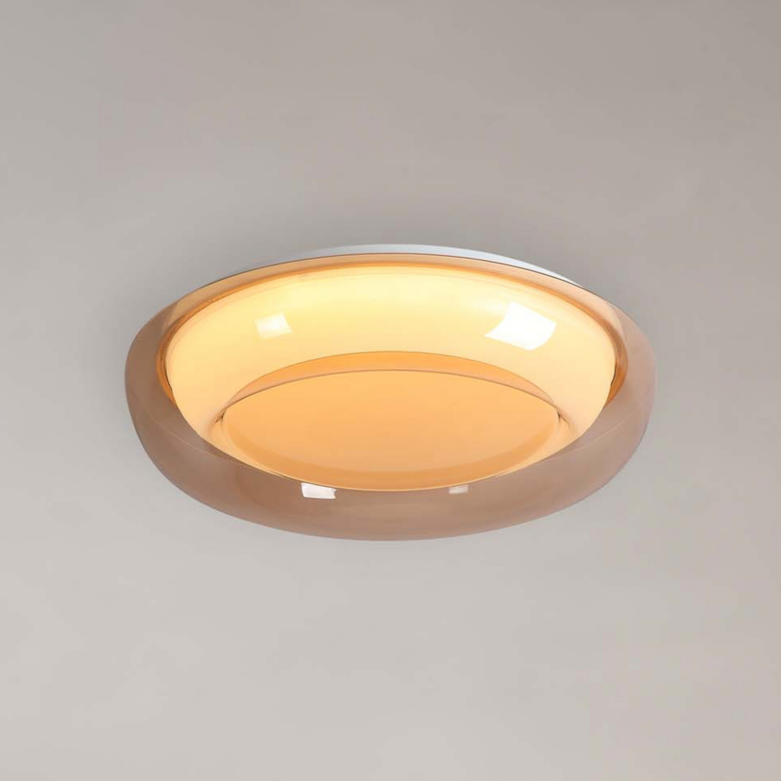 Plafón LED Jude Flush, ámbar, Ø 40 cm, CCT