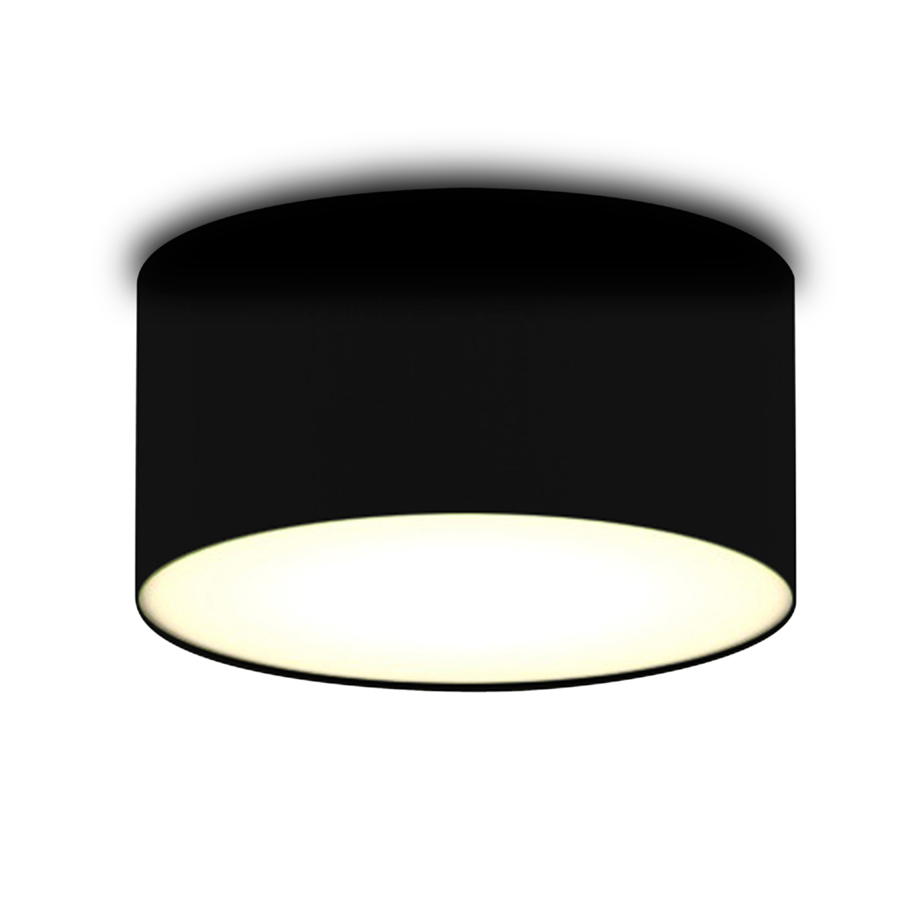 Smartwares Black fabric ceiling light Ceiling Dream 20 cm, for Living / Dining Room, fabric, plastic, E14, 40 W, energy efficiency: A++, H: 11 cm