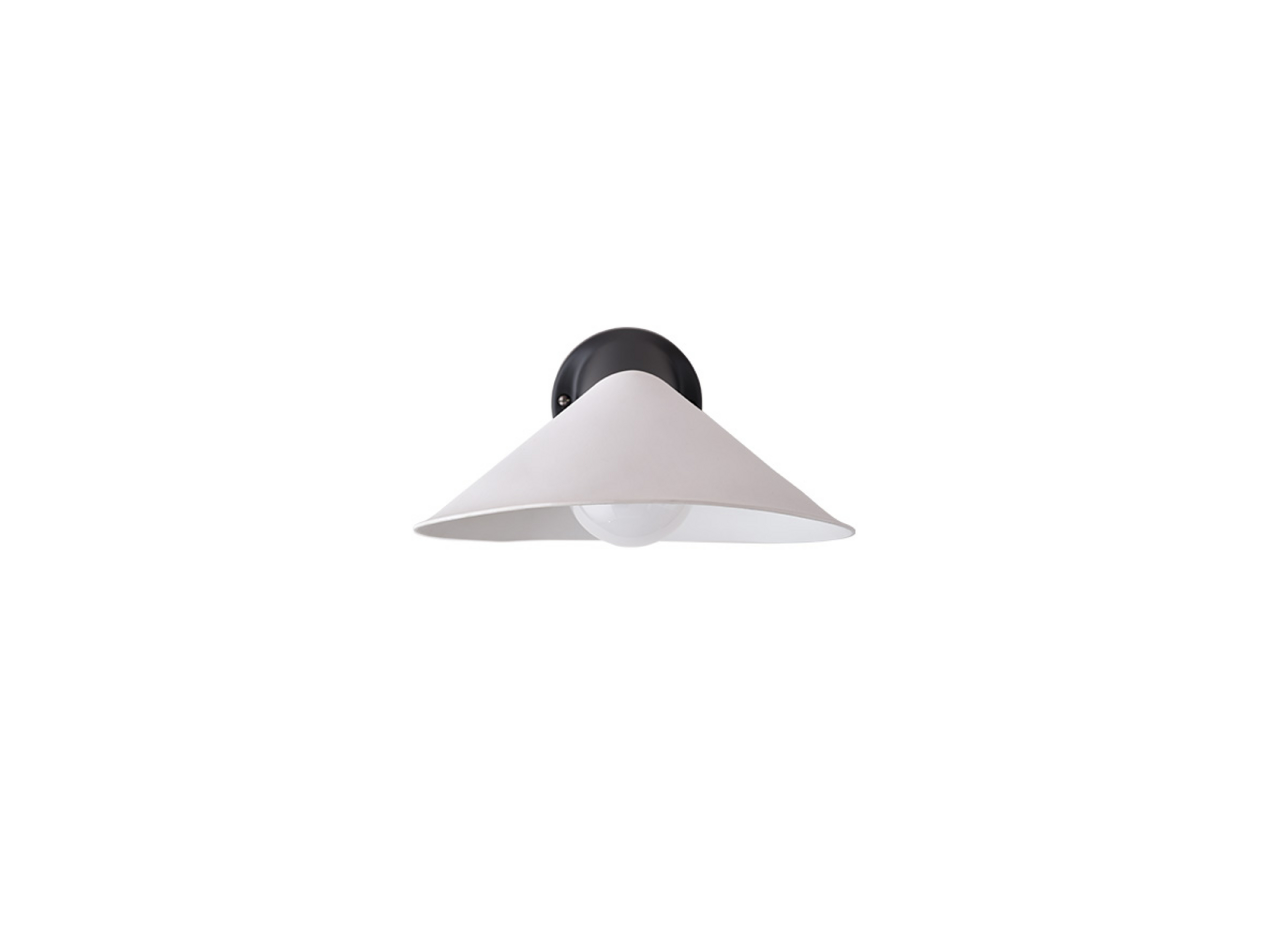 Plume Wandleuchte IP44 Black/Porcelain - DCW