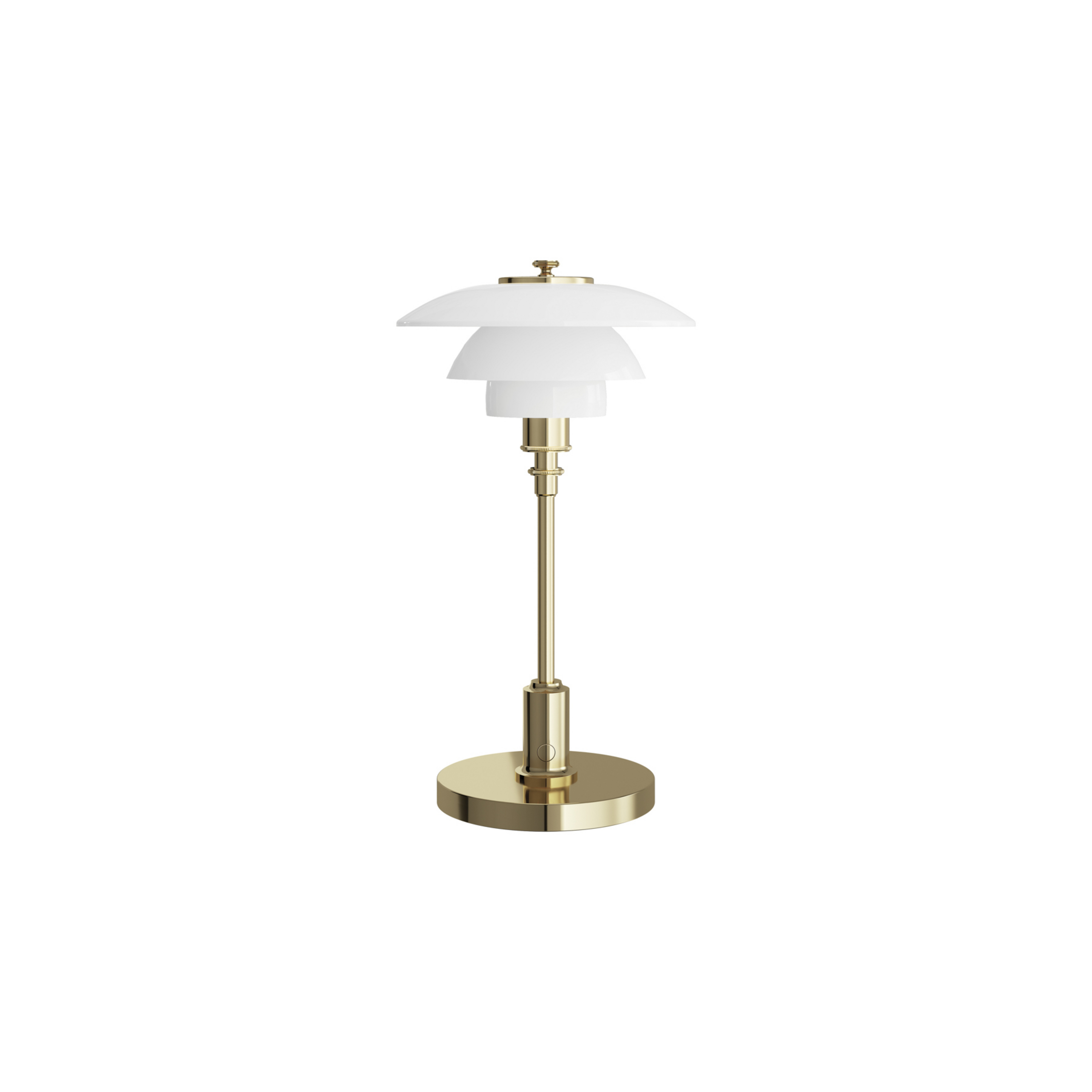 PH 1-1 Lampe à poser portable, laiton, IP44 - Louis Poulsen