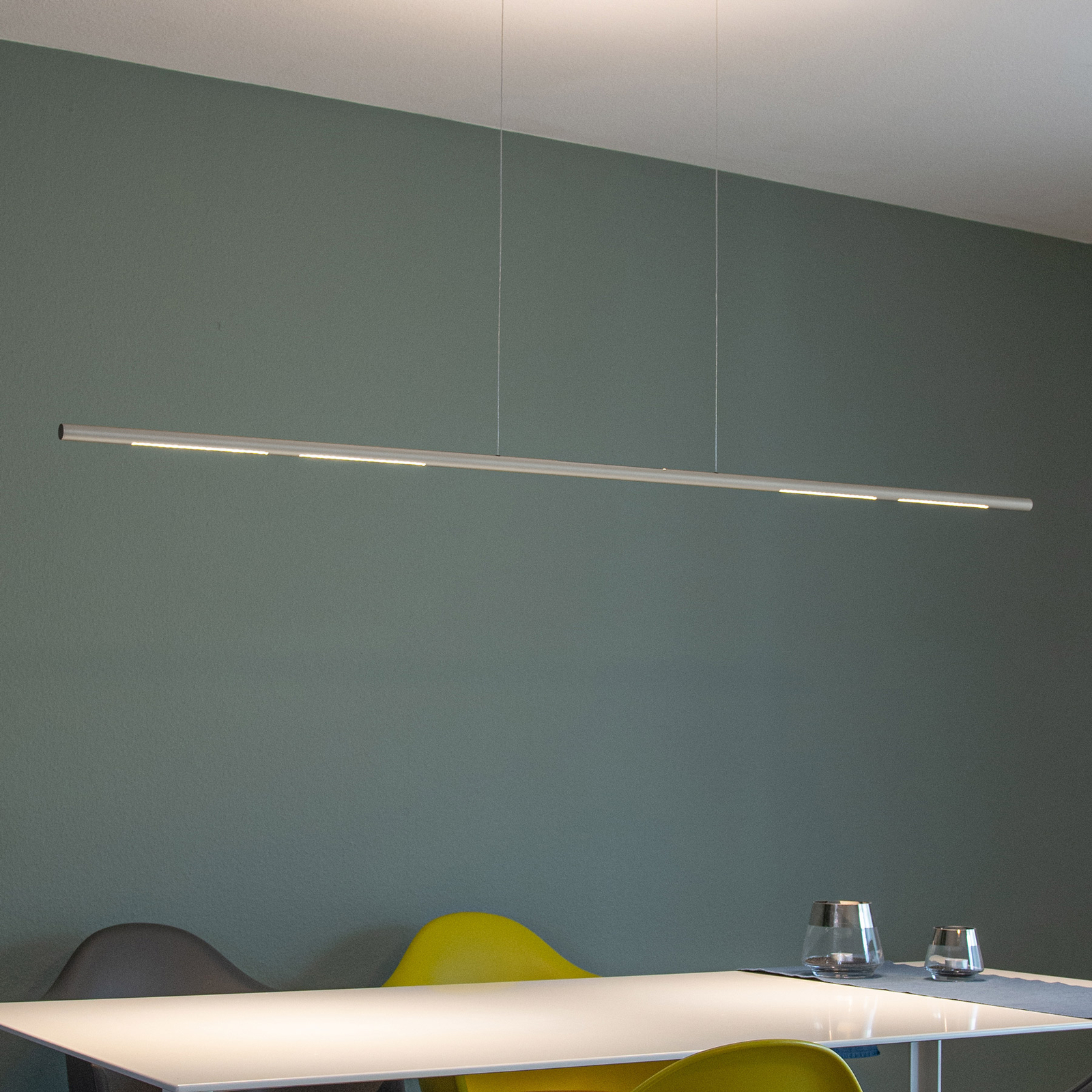 Sattler Palito Linea, 3.000K, TRIAC, 175cm, silber