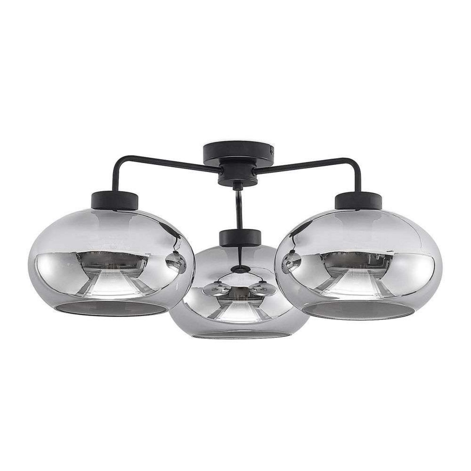 Navidia 3 Taklampe Smoked - Lindby