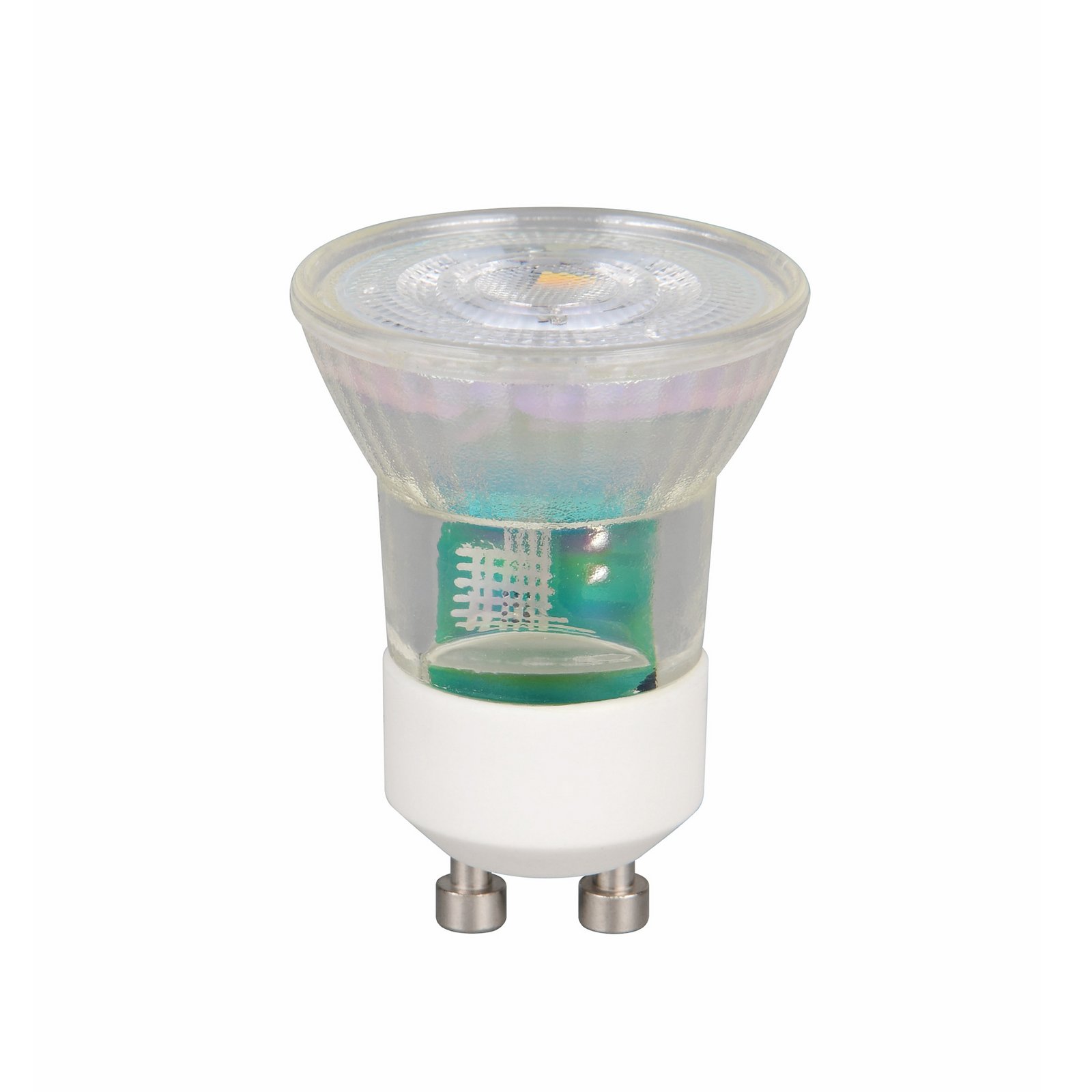 Réflecteur LED mini, GU10, 4 W, 2 700 K, transparent, à intensité variable