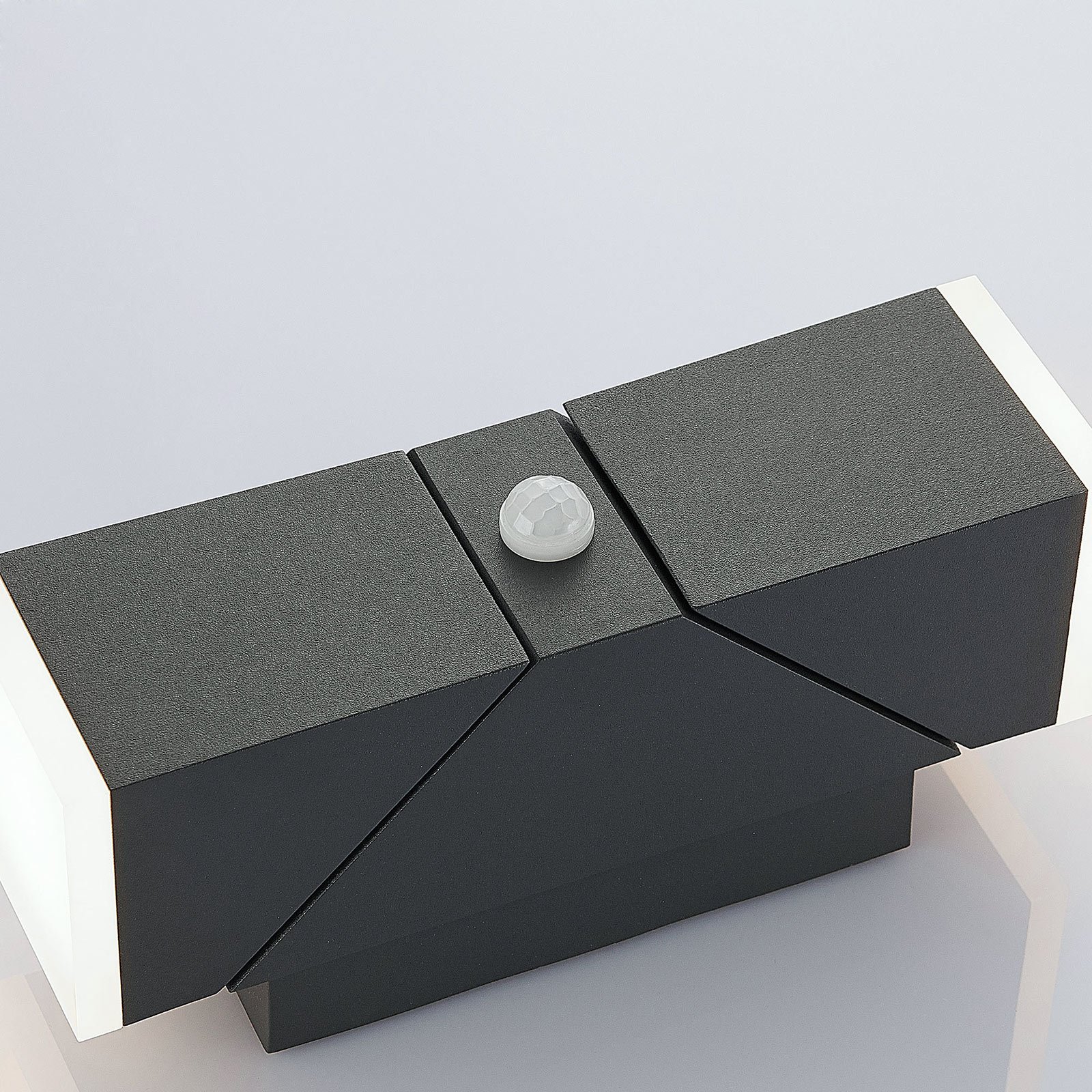 Sally Outdoor Wall Lamp w/Sensor Dark Grey/White - Lindby
