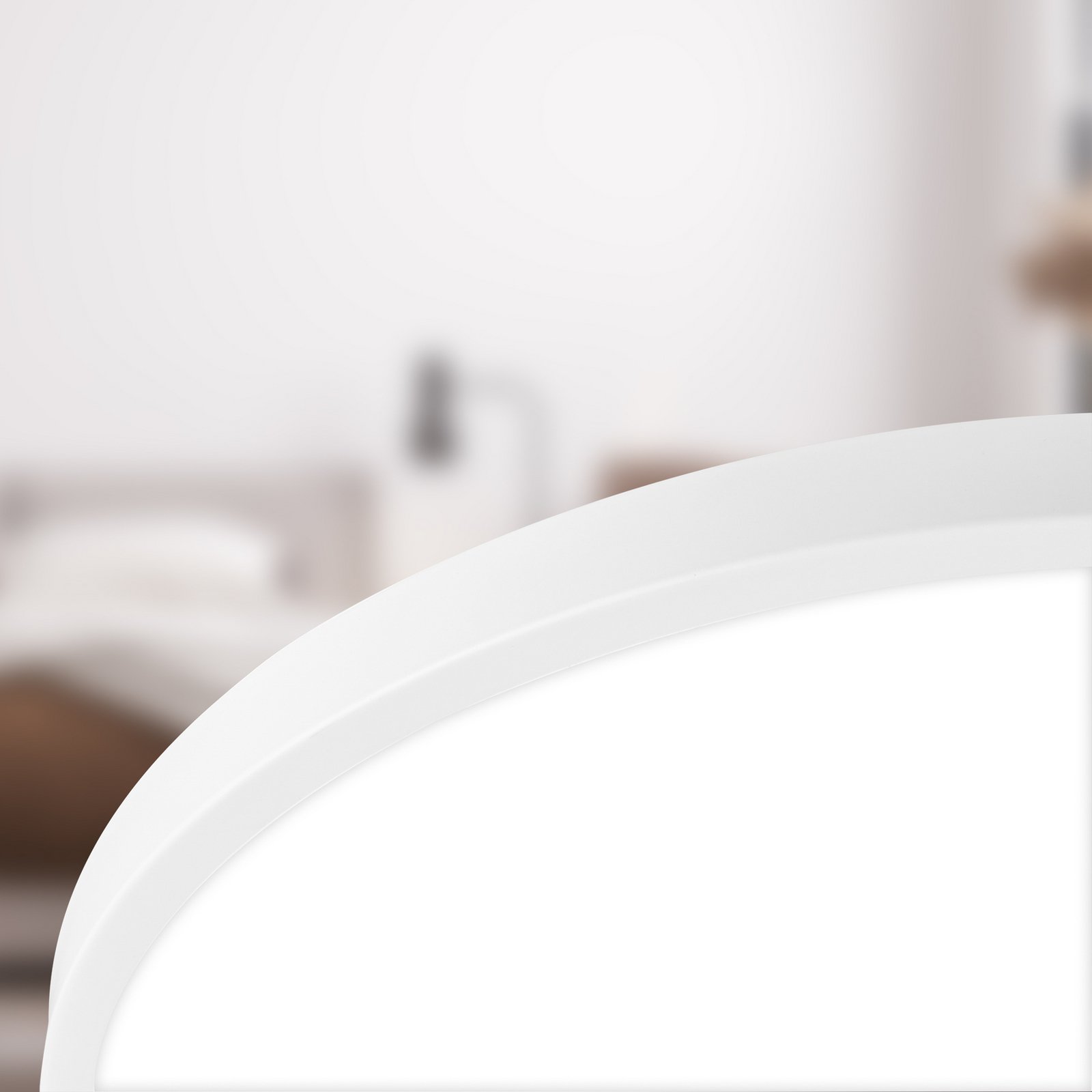 LED lubų šviestuvas „Kaida“, baltas, Ø 30 cm, EEK A, 4000 K