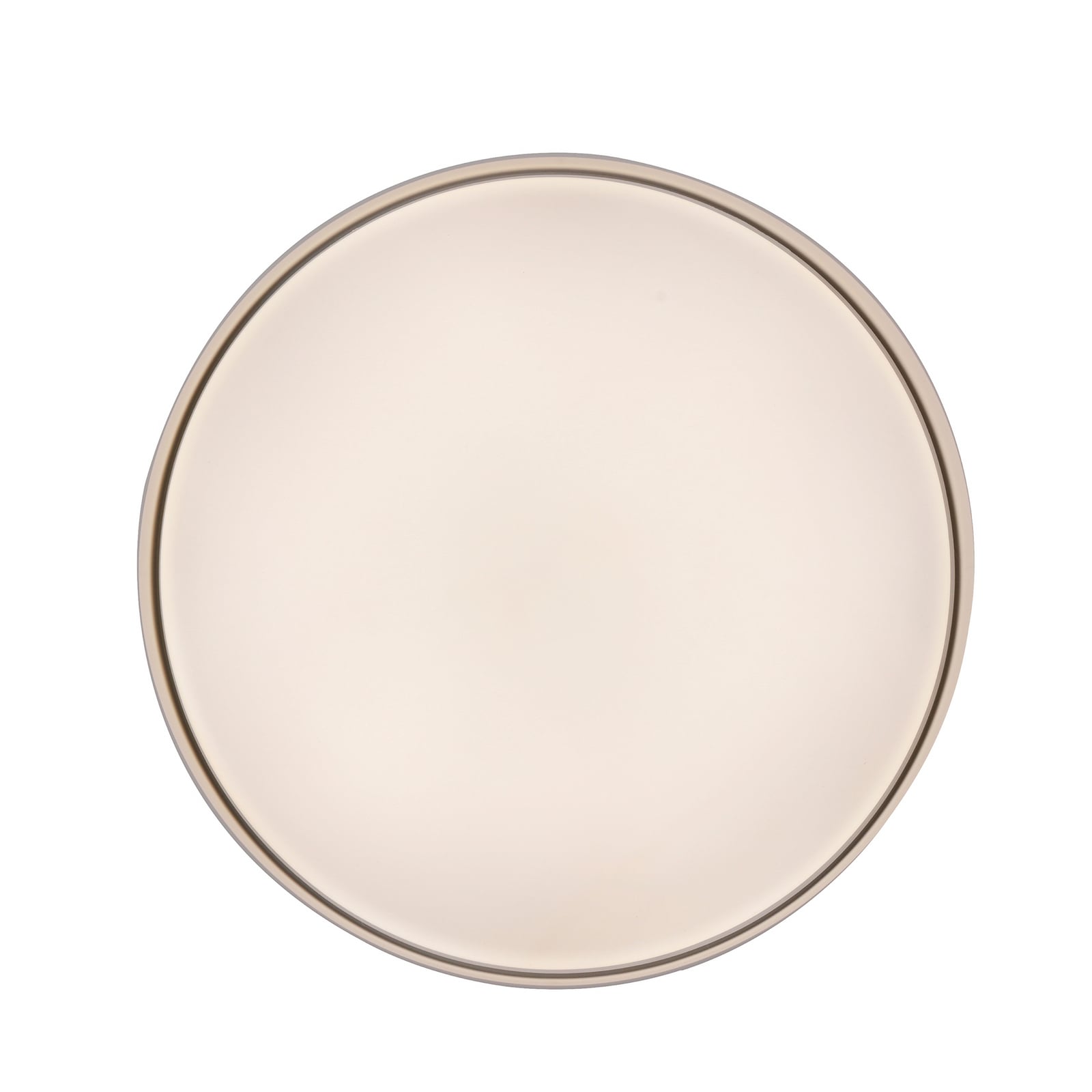 LED lubinis šviestuvas „TAVOLI“, smėlio spalvos, Ø 49 cm, metalas, CCT,