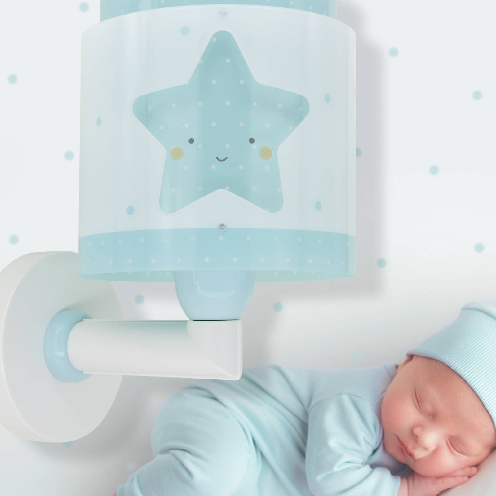 E-shop Dalber Baby Dreams nástenné svetlo zástrčka, modrá