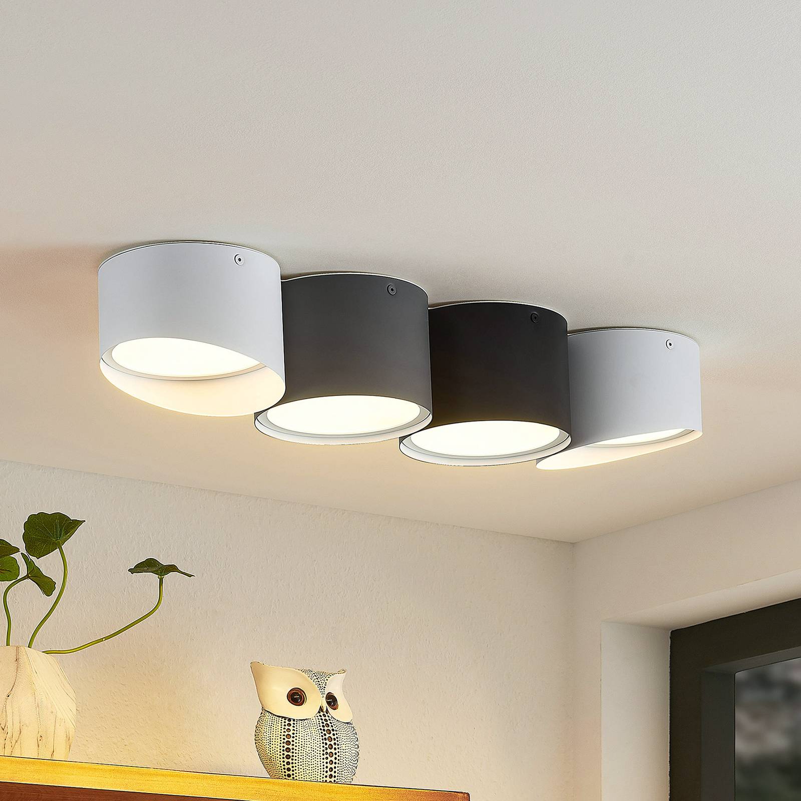 Lindby Kianush lampa sufitowa 4-pkt. wielokolorowa