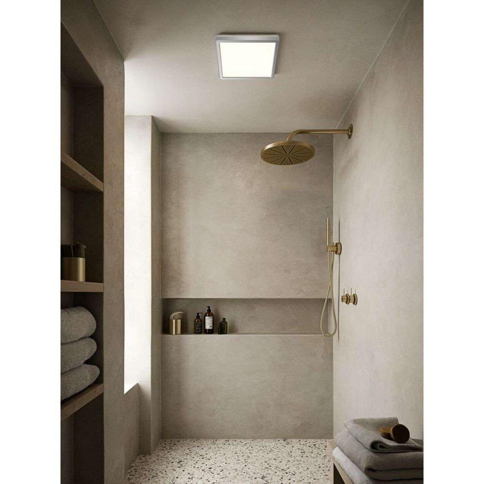 Oja Square 29 Plafond IP54 Chrome Nordlux - Vardagsrum - Plast