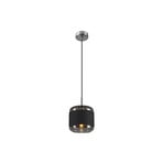 SLV Pantilo Rope 20 hanging light, black/grey/silver, glass